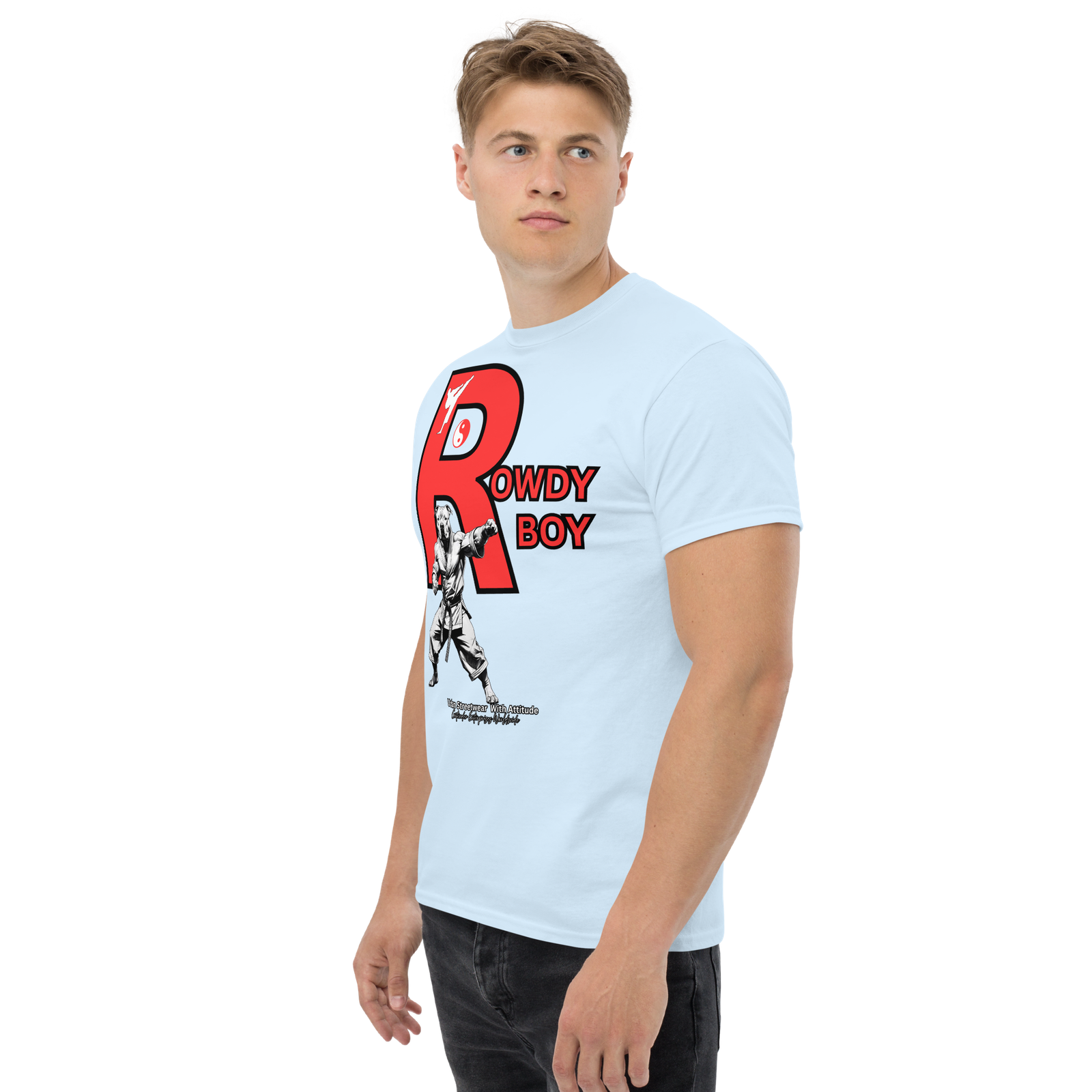 Rowdy Boy "Karate Pit Bull" Unisex Classic Tee - Image 194