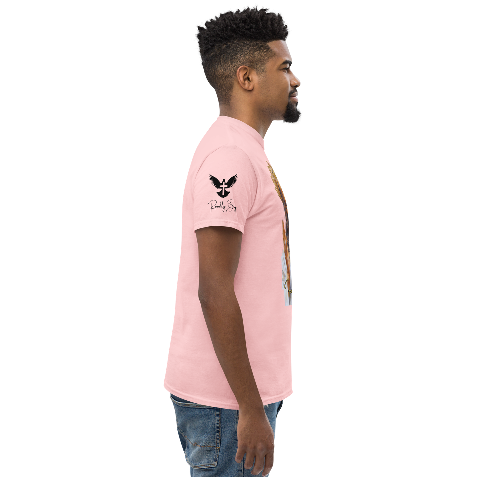 Rowdy Boy "Fear Not For I Am With You" (Jesus) Unisex Classic Tee - Image 186