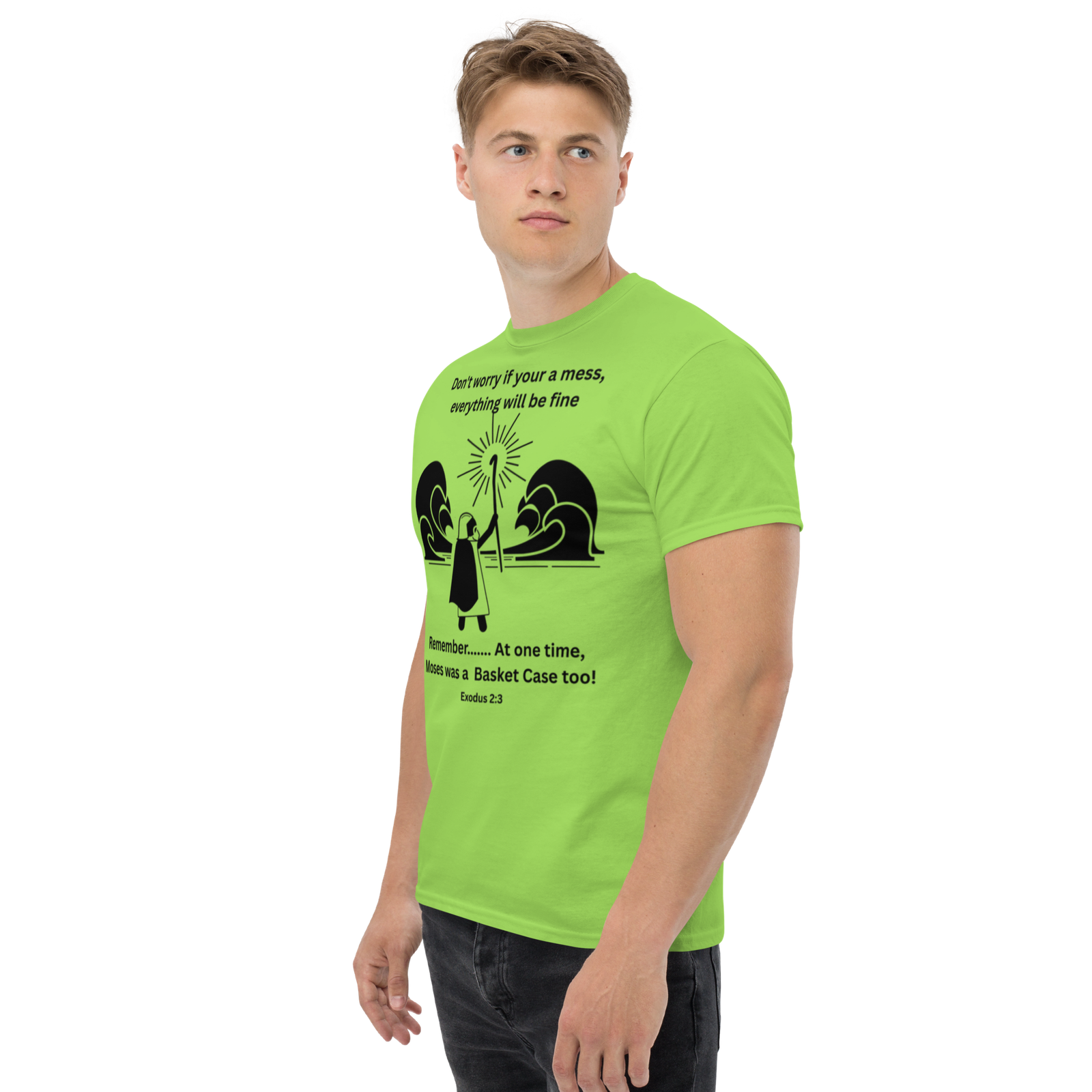 Rowdy Boy "Moses" (Basket Case) Unisex Classic Tee - Image 93