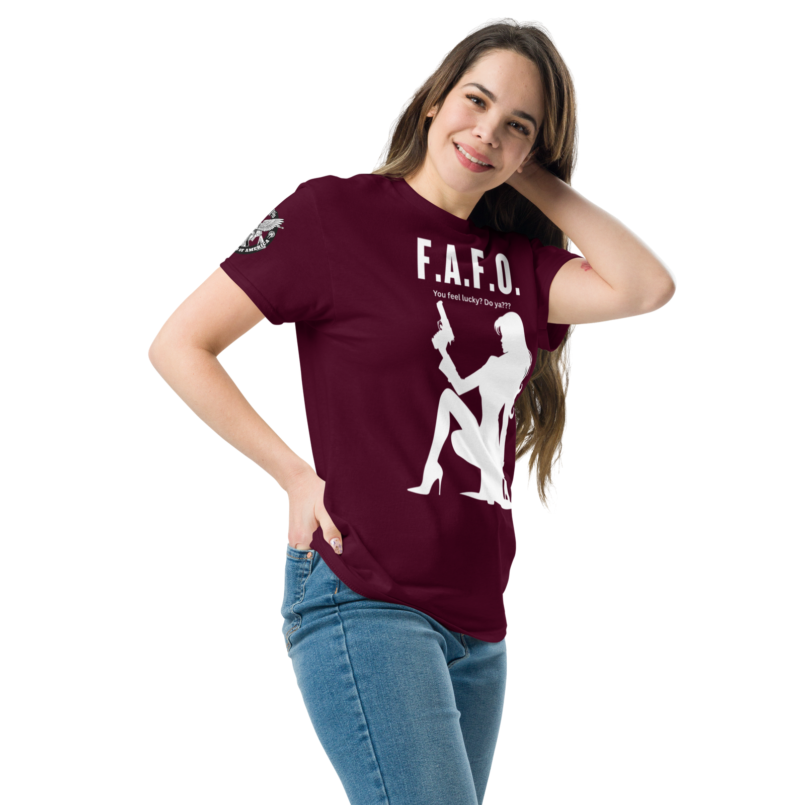 Rowdy Boy "F.A.F.O. Fuck Around & Find Out" (Do You Feel Lucky?) Unisex Classic Tee - Image 9