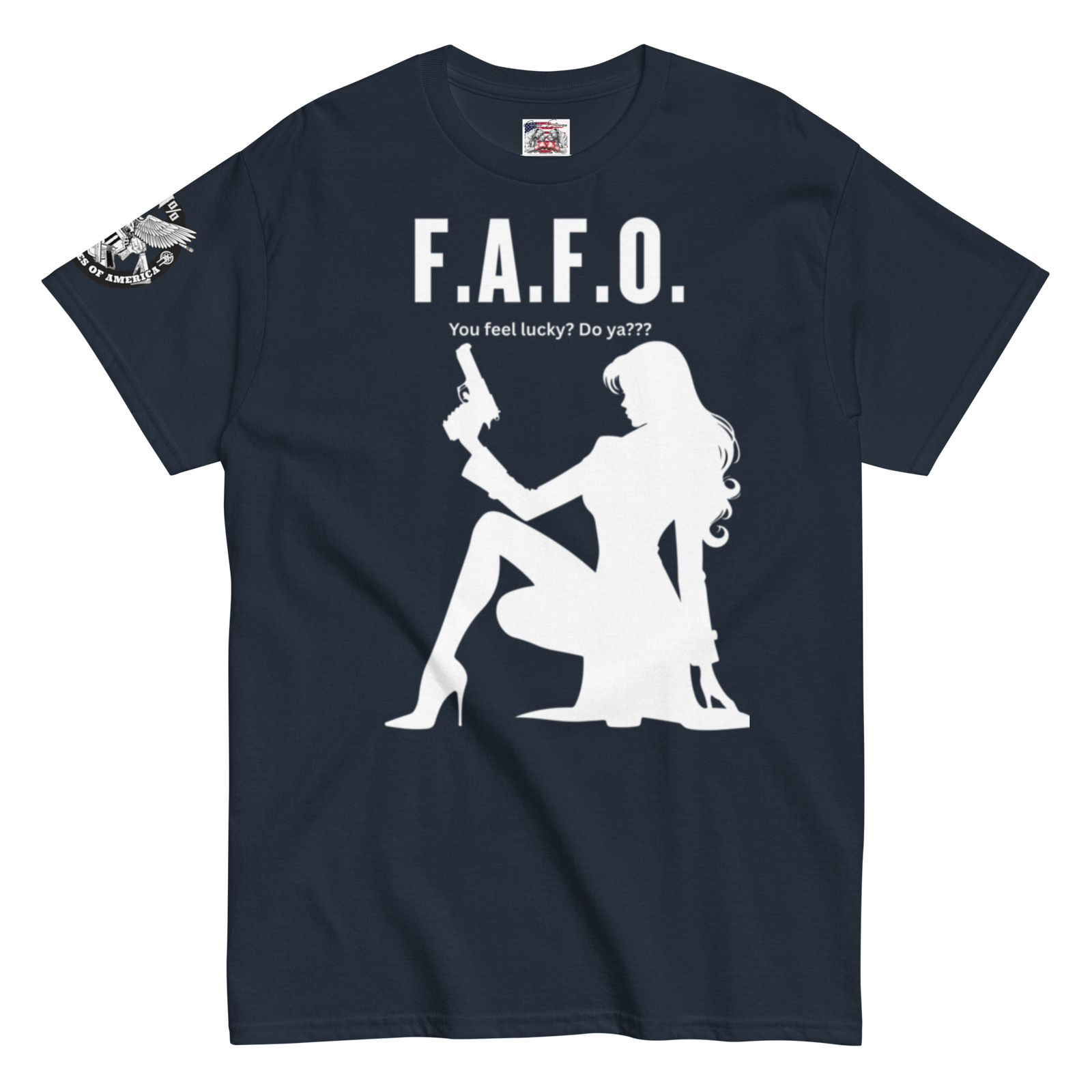 Rowdy Boy "F.A.F.O. Fuck Around & Find Out" (Do You Feel Lucky?) Unisex Classic Tee - Image 37