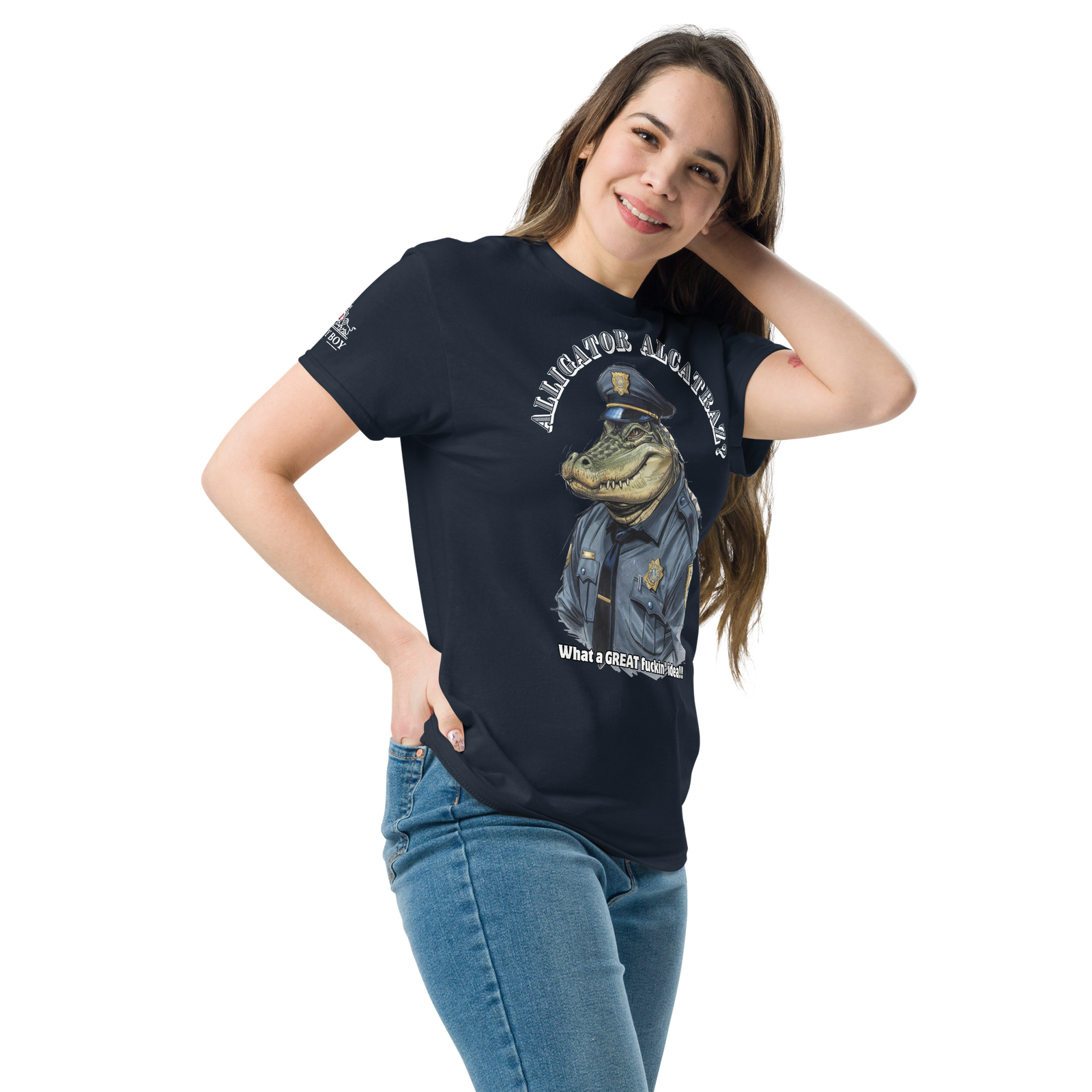 Rowdy Boy "Alligator Alcatraz???" (What A Great Fuckin Idea!!! 2)Unisex classic tee - Image 33