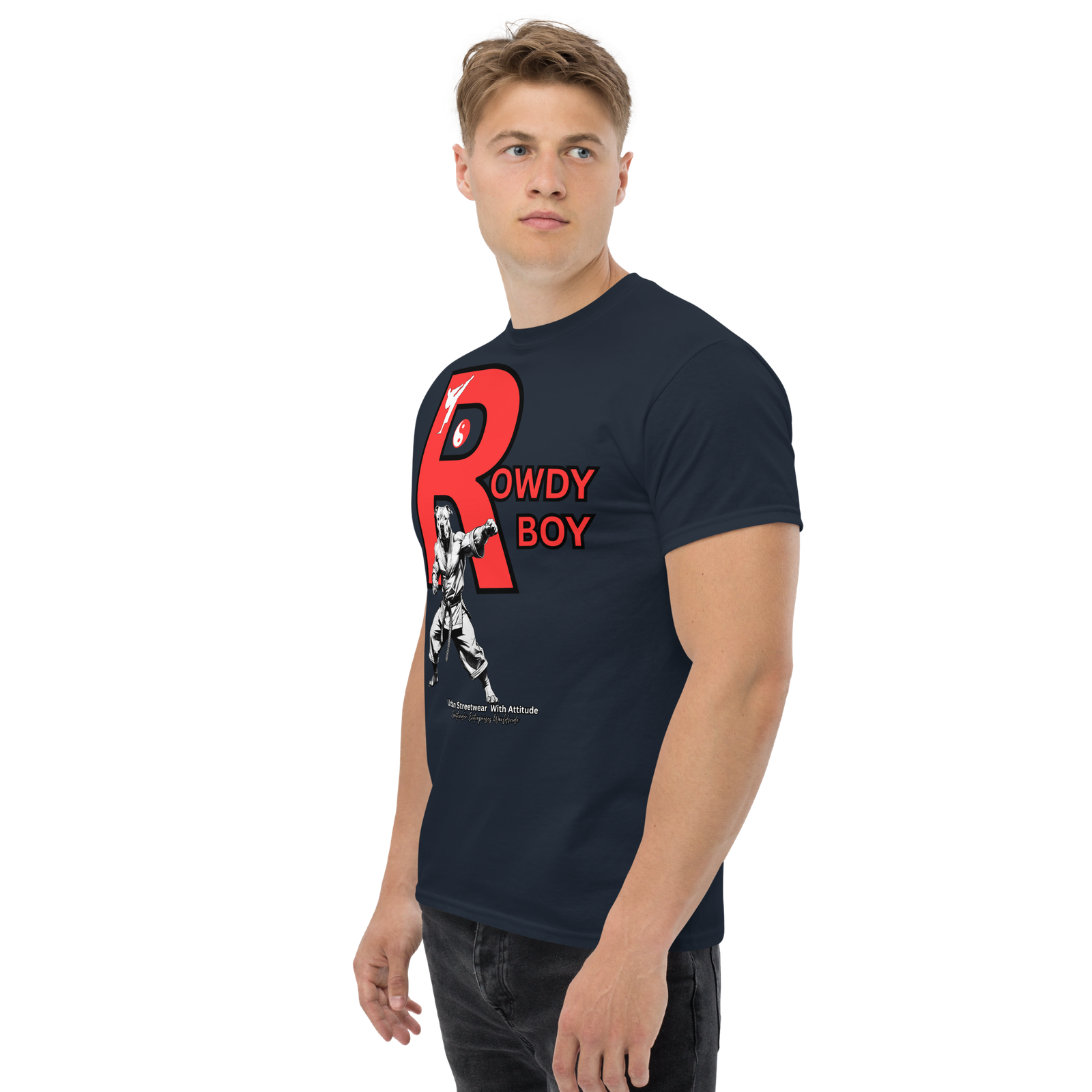 Rowdy Boy "Karate Pit Bull" Unisex Classic Tee - Image 15