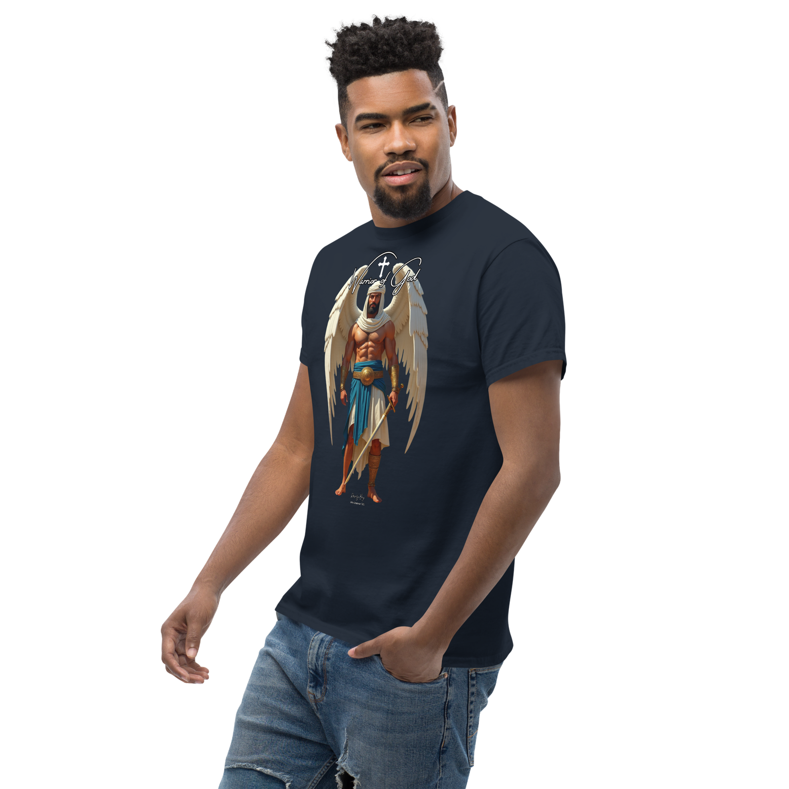 Rowdy Boy "Warrior Of God" #2 Unisex Classic Tee - Image 19