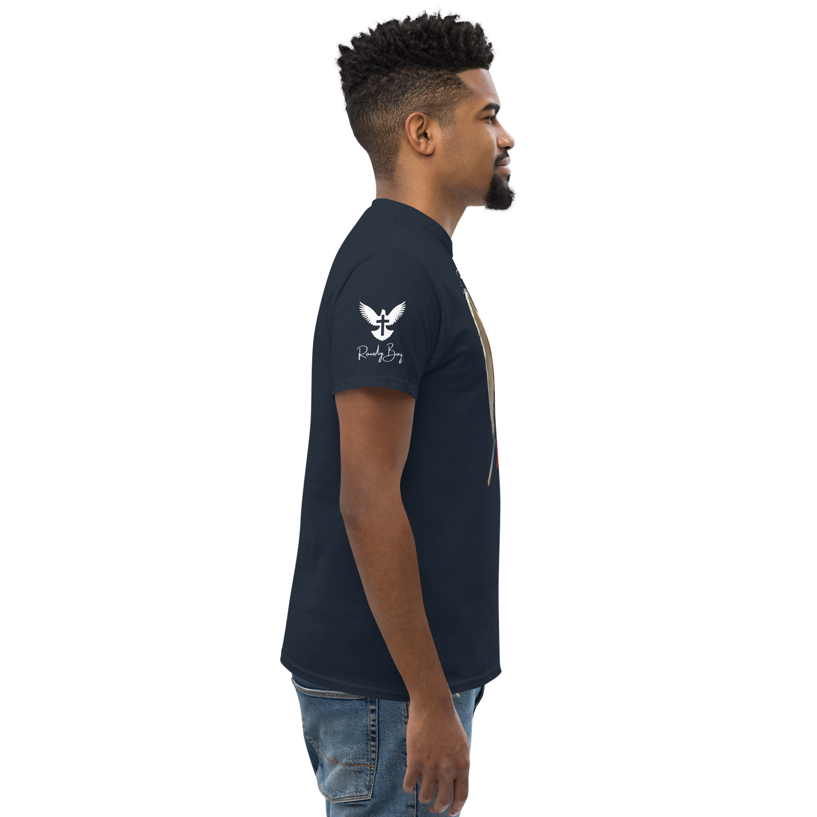 Rowdy Boy "Warrior Of God" #4 Unisex Classic Tee - Image 19