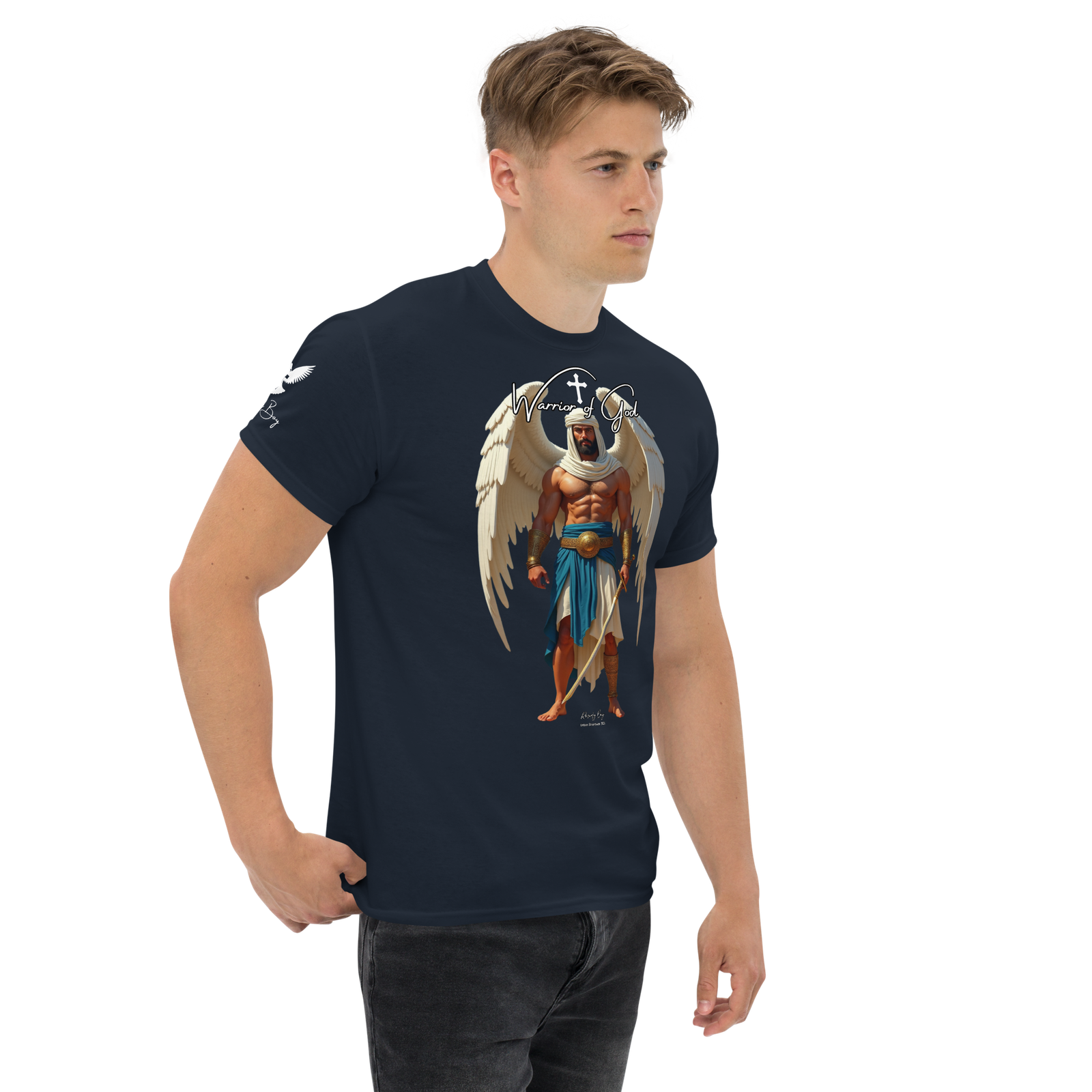 Rowdy Boy "Warrior Of God" #2 Unisex Classic Tee - Image 14