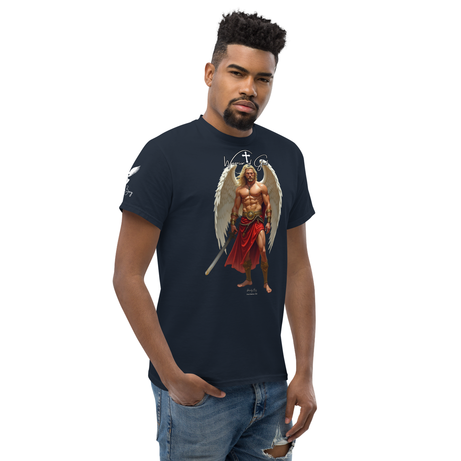 Rowdy Boy "Warrior Of God" #4 Unisex Classic Tee - Image 18