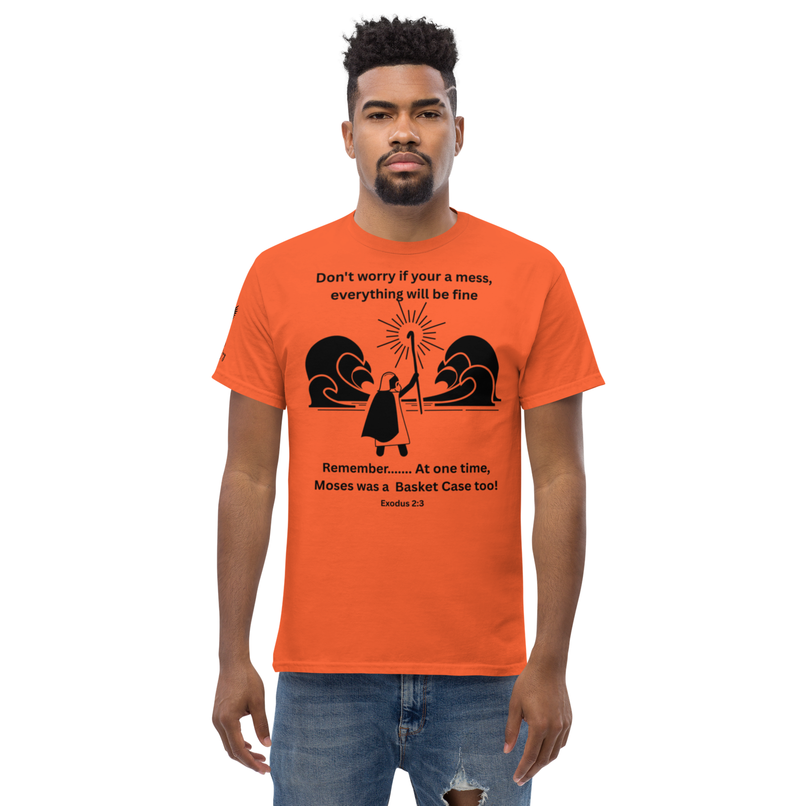 Rowdy Boy "Moses" (Basket Case) Unisex Classic Tee - Image 13