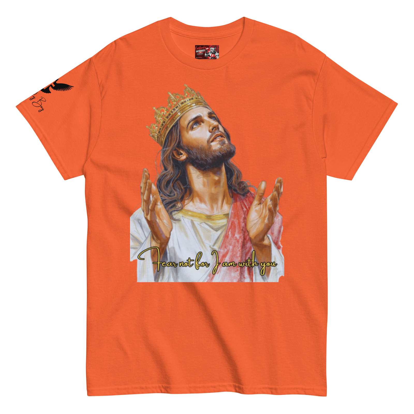 Rowdy Boy "Fear Not For I Am With You" (Jesus) Unisex Classic Tee - Image 50