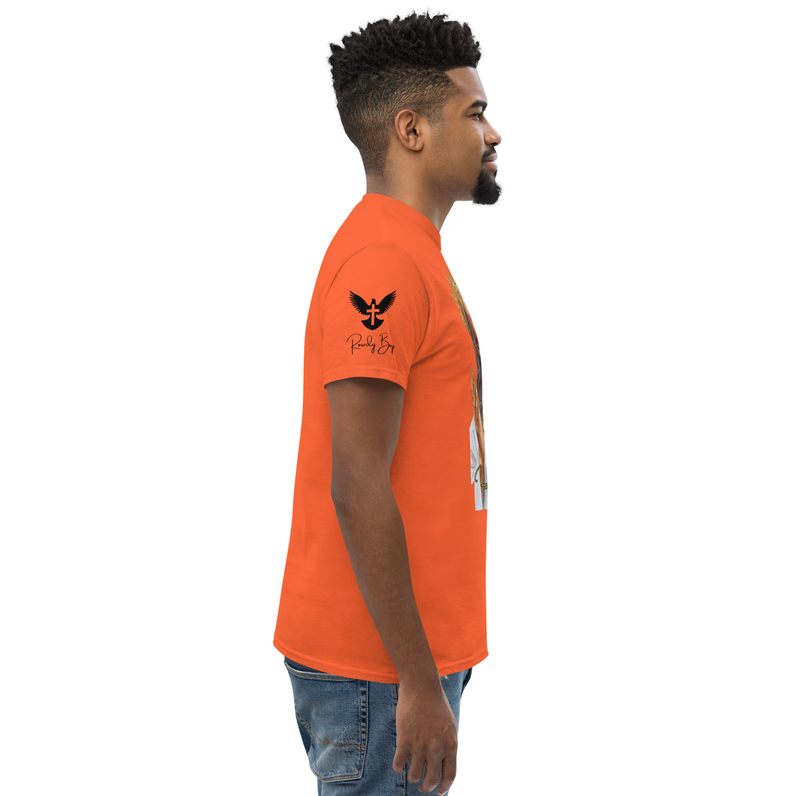 Rowdy Boy "Fear Not For I Am With You" (Jesus) Unisex Classic Tee - Image 45