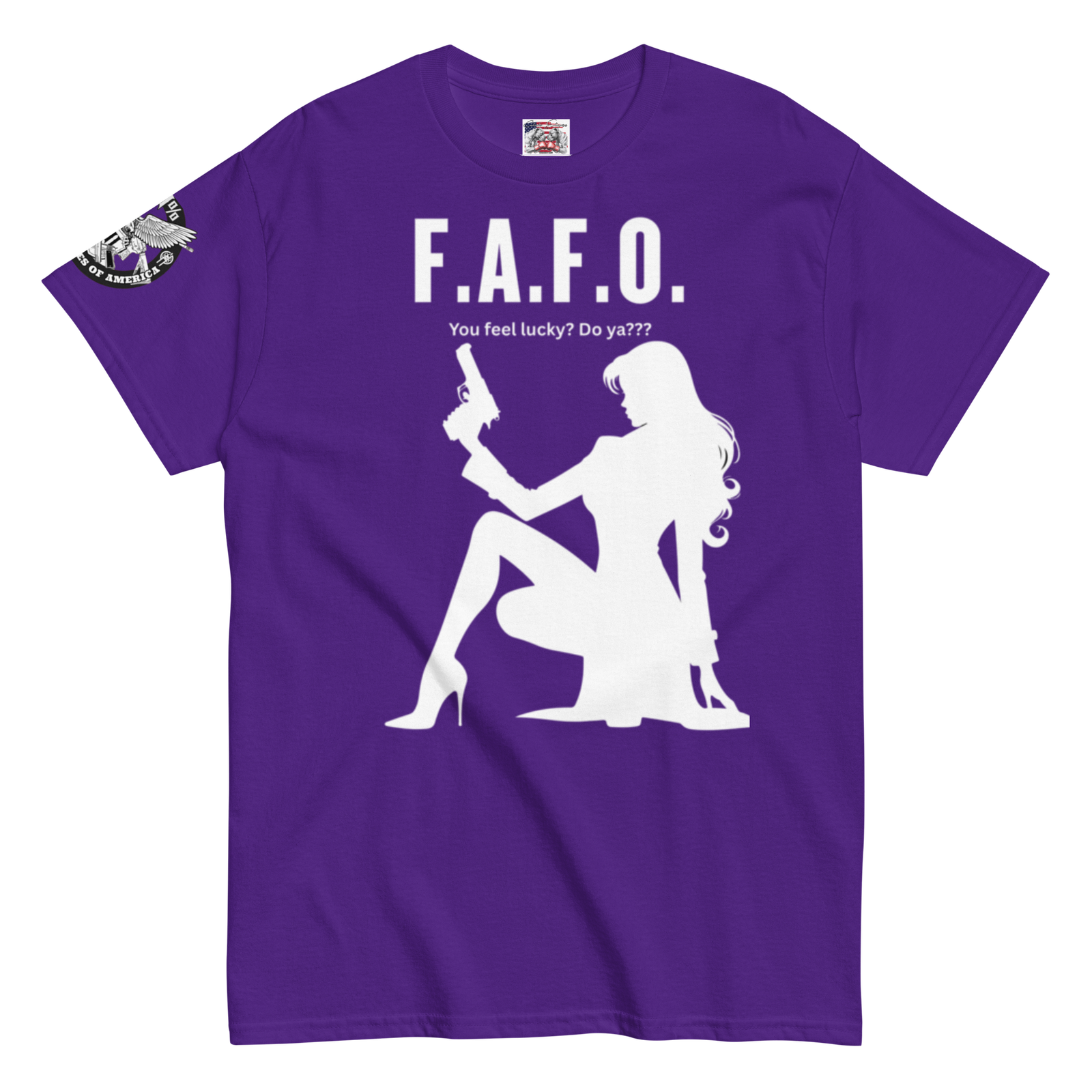 Rowdy Boy "F.A.F.O. Fuck Around & Find Out" (Do You Feel Lucky?) Unisex Classic Tee - Image 50