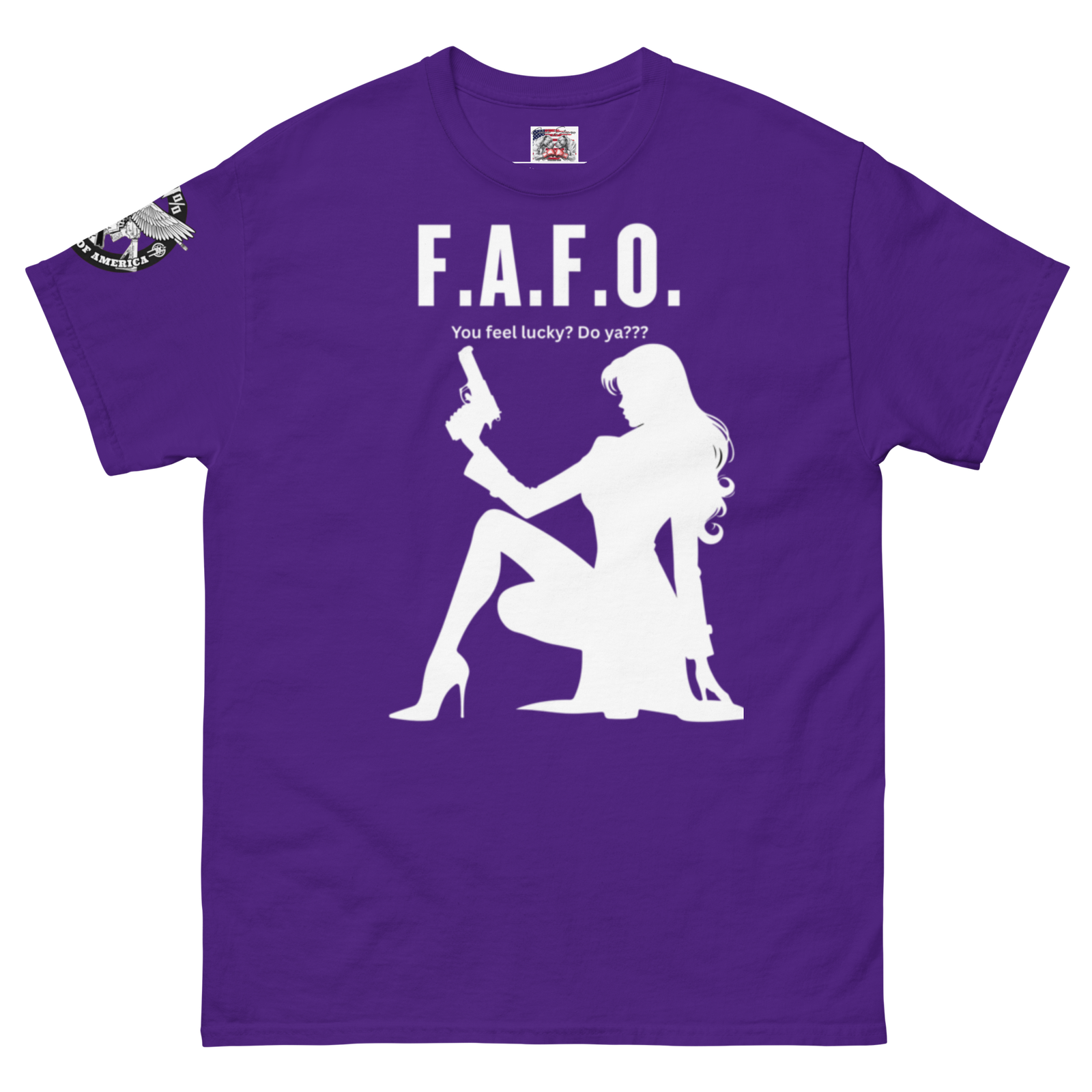 Rowdy Boy "F.A.F.O. Fuck Around & Find Out" (Do You Feel Lucky?) Unisex Classic Tee - Image 201