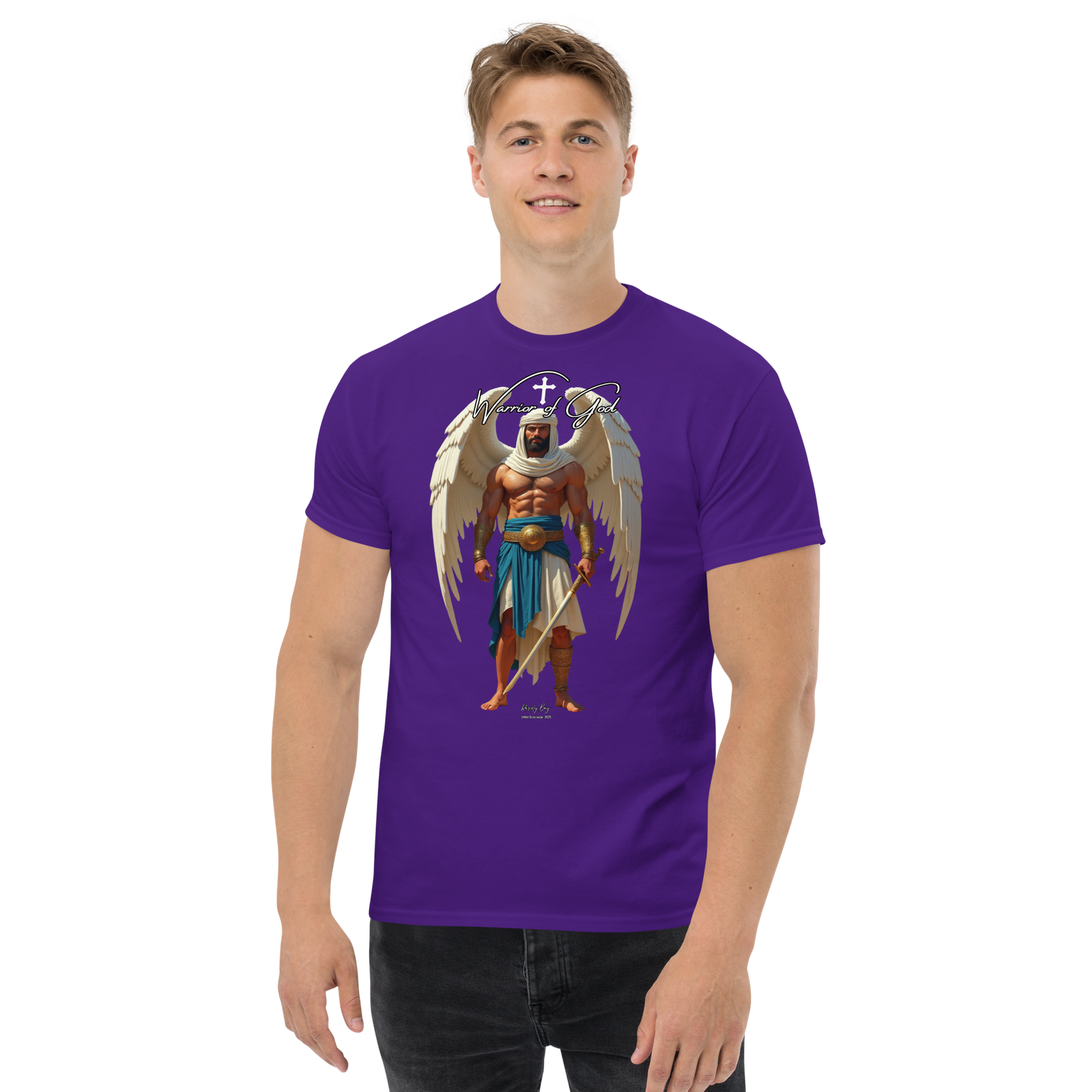 Rowdy Boy "Warrior Of God" #2 Unisex Classic Tee - Image 37
