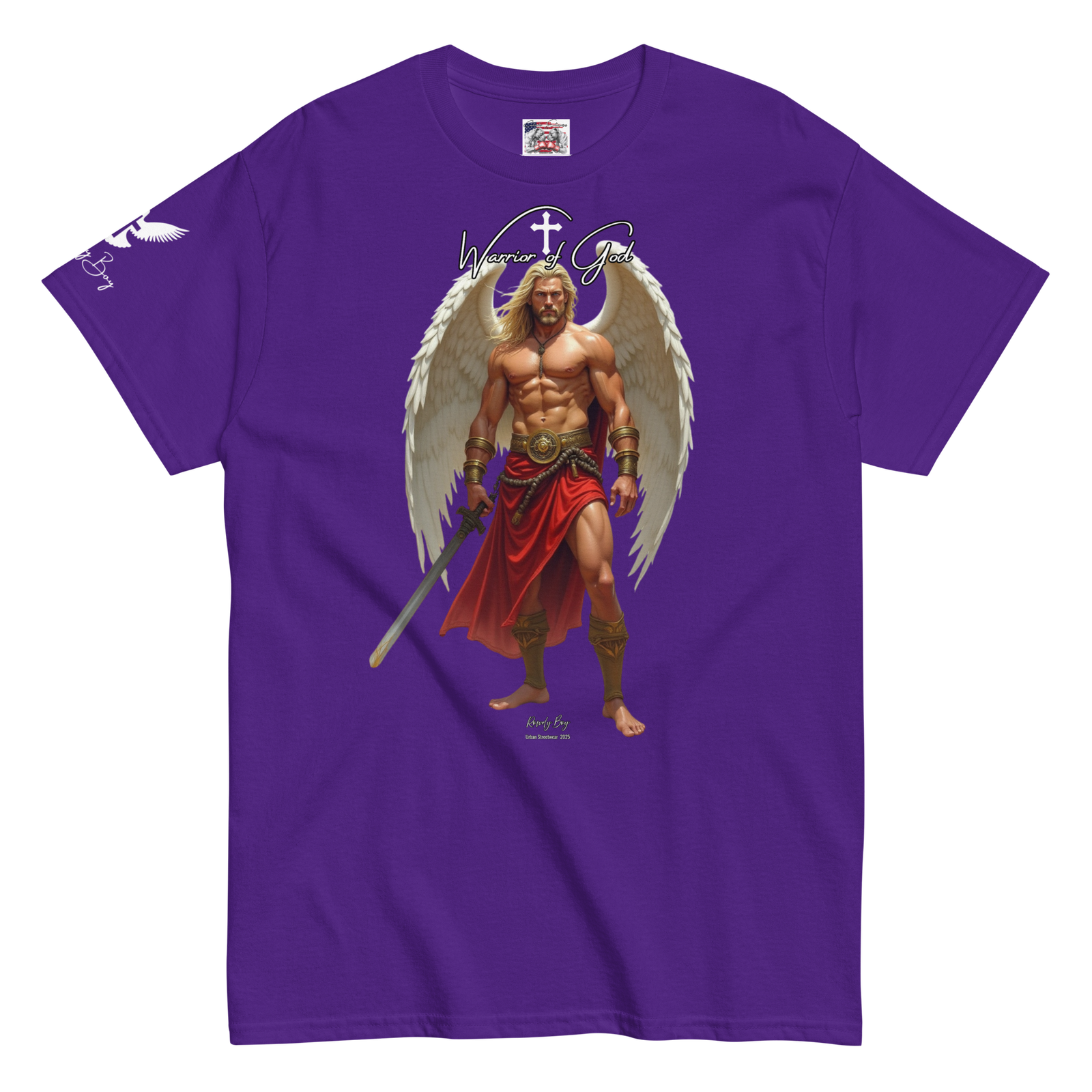 Rowdy Boy "Warrior Of God" #4 Unisex Classic Tee - Image 36