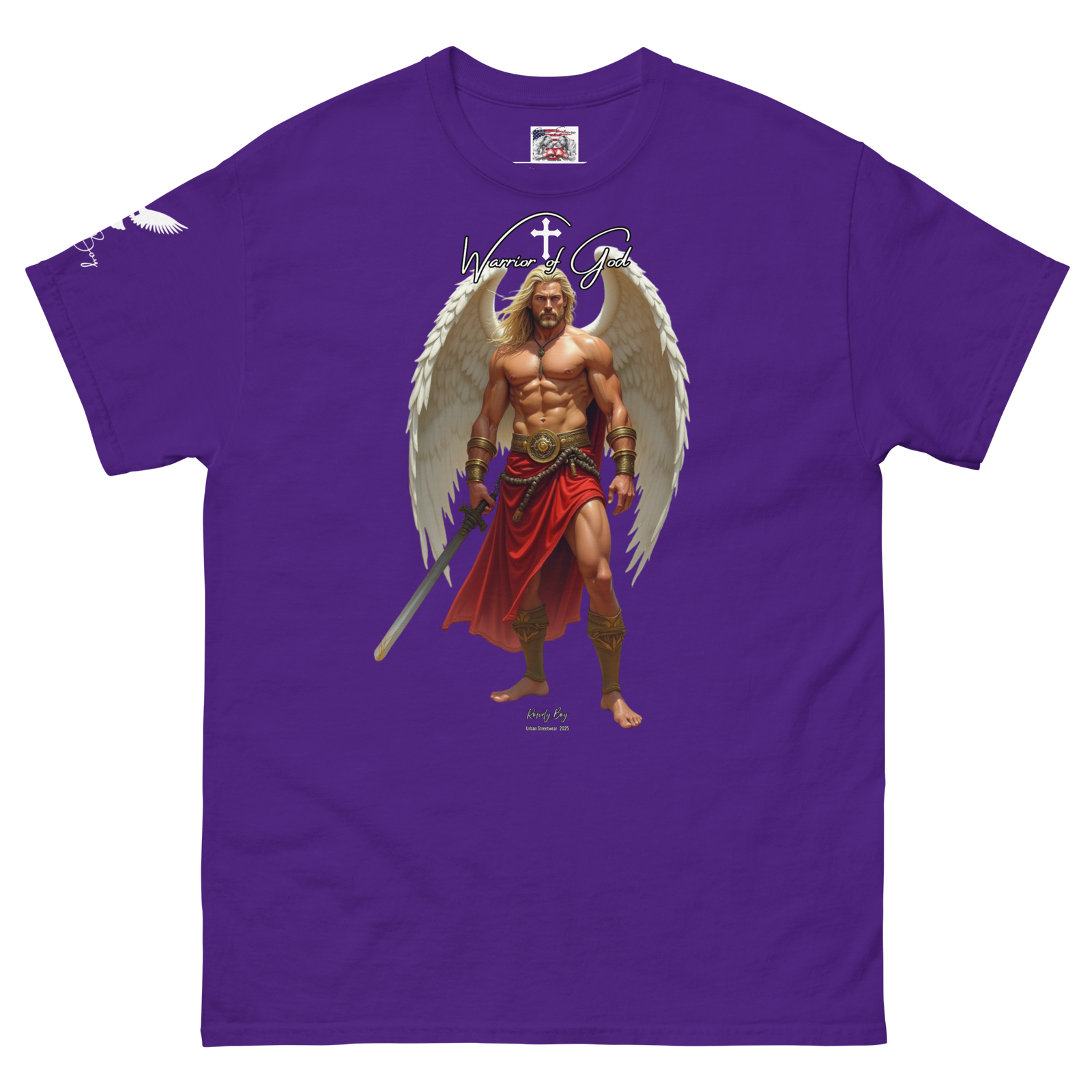 Rowdy Boy "Warrior Of God" #4 Unisex Classic Tee - Image 210