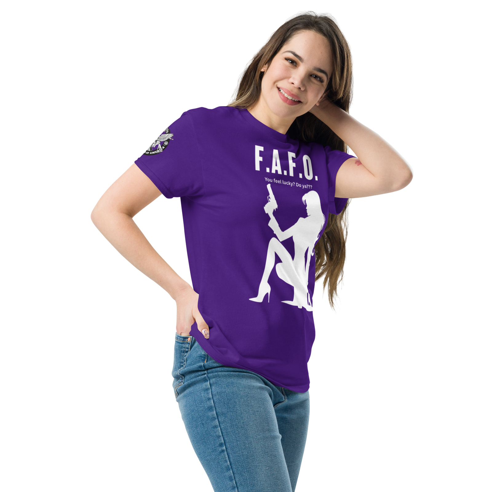 Rowdy Boy "F.A.F.O. Fuck Around & Find Out" (Do You Feel Lucky?) Unisex Classic Tee - Image 48