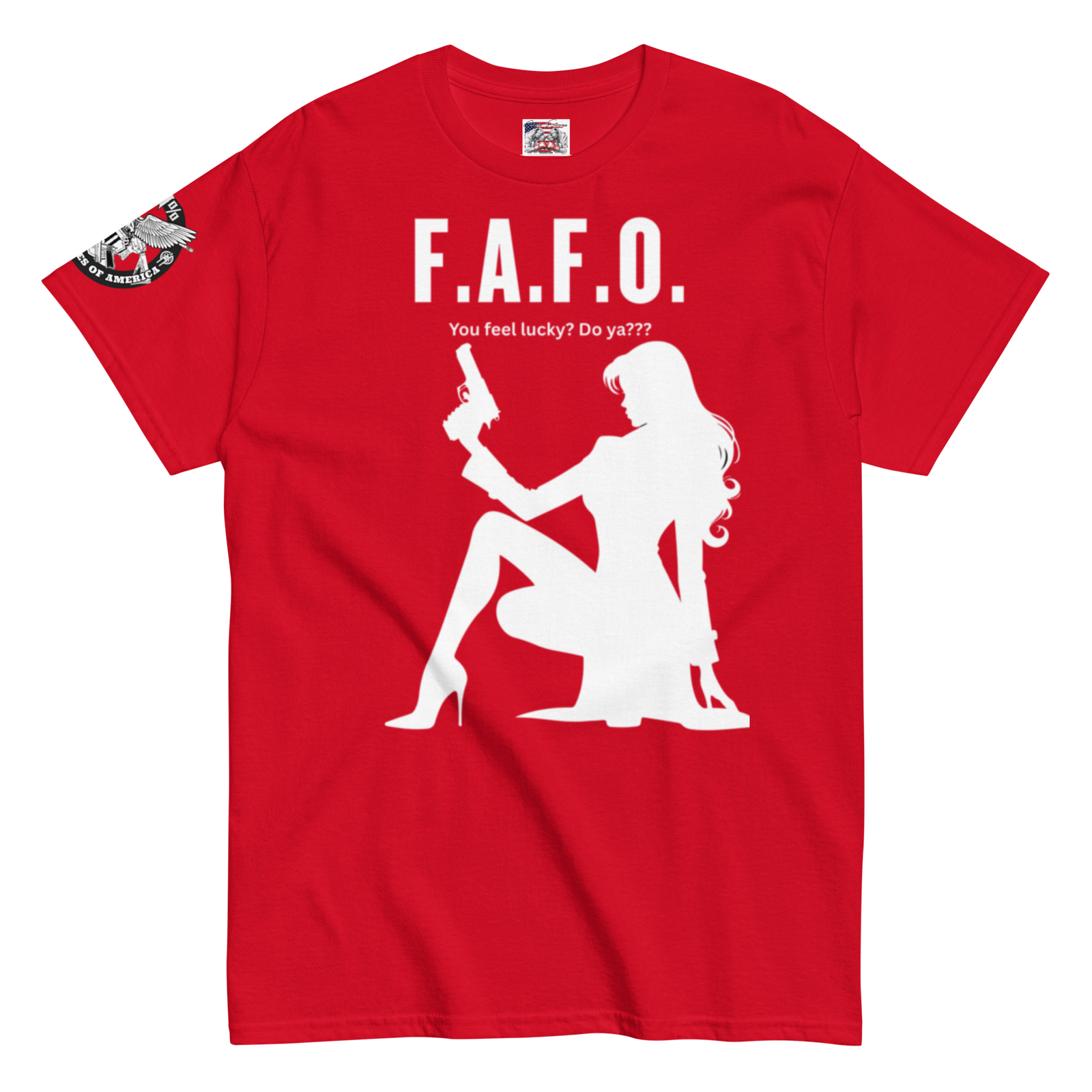 Rowdy Boy "F.A.F.O. Fuck Around & Find Out" (Do You Feel Lucky?) Unisex Classic Tee - Image 63