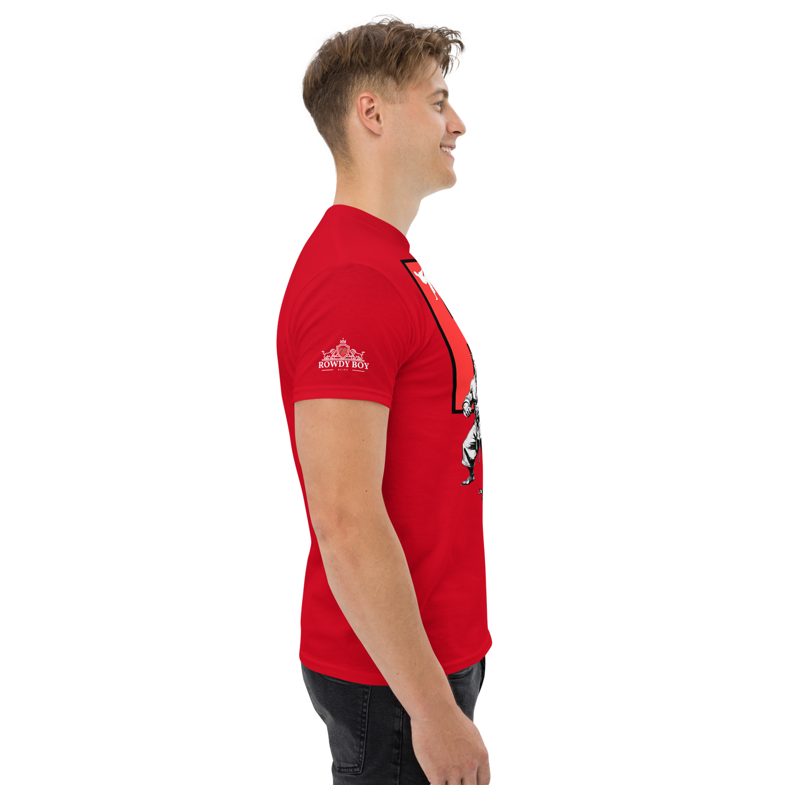 Rowdy Boy "Karate Pit Bull" Unisex Classic Tee - Image 27