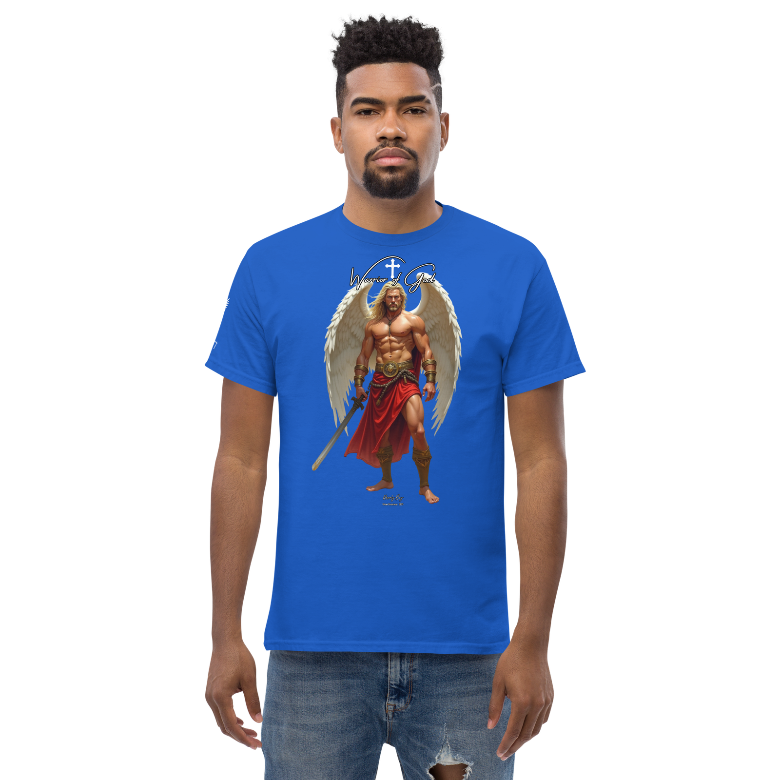 Rowdy Boy "Warrior Of God" #4 Unisex Classic Tee - Image 91