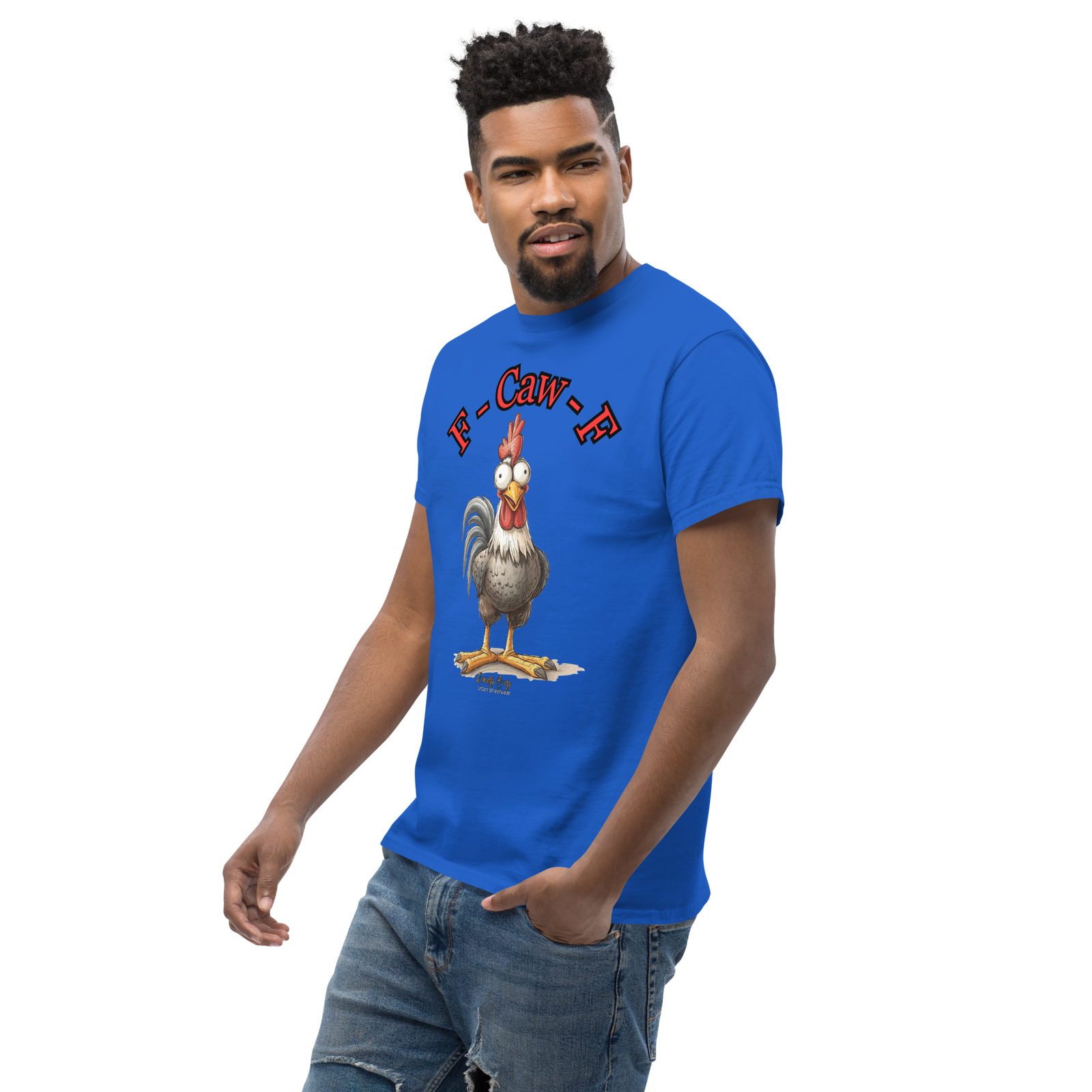 Rowdy Boy "F - Caw - F" (Fuck Off) Unisex Classic Tee - Image 58