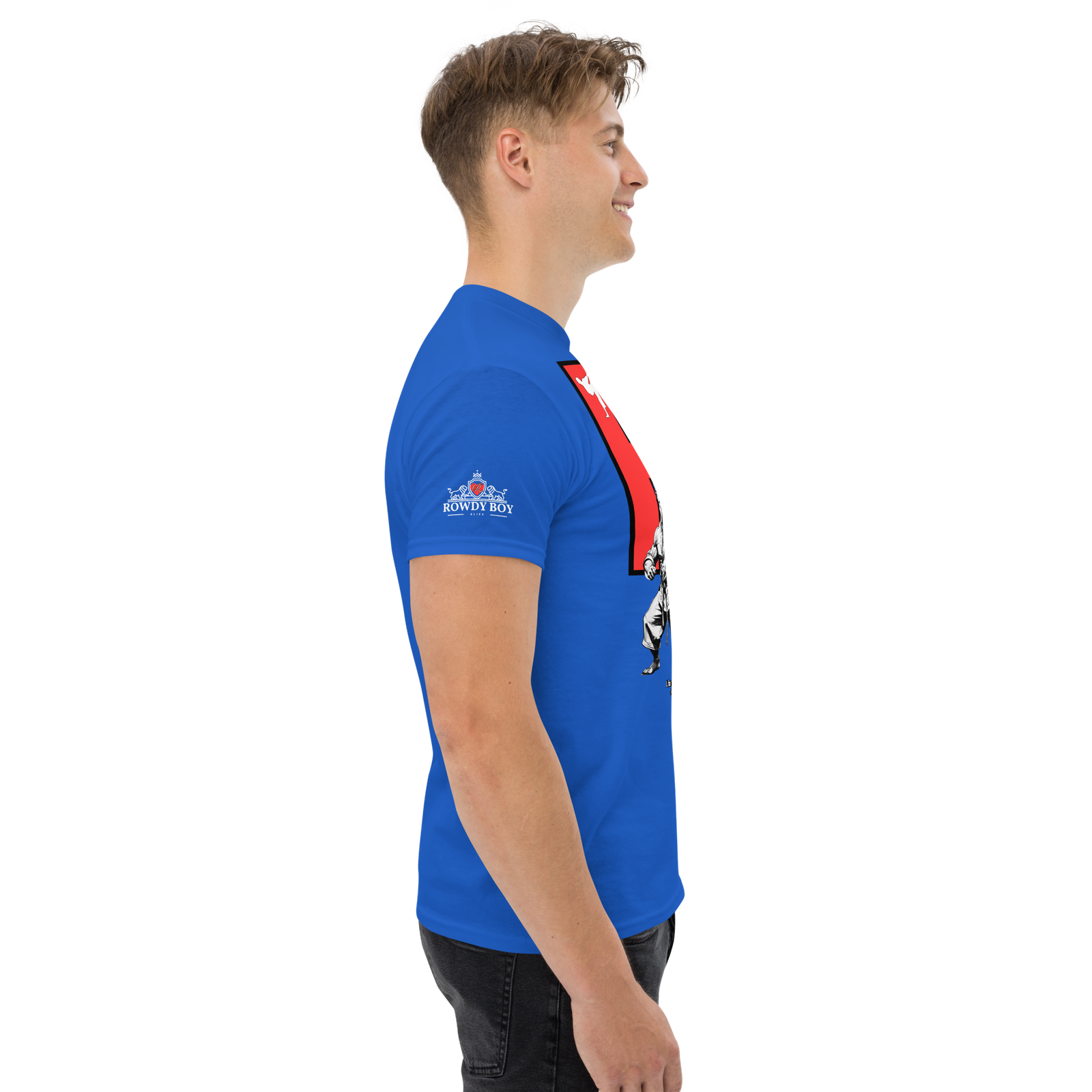 Rowdy Boy "Karate Pit Bull" Unisex Classic Tee - Image 66