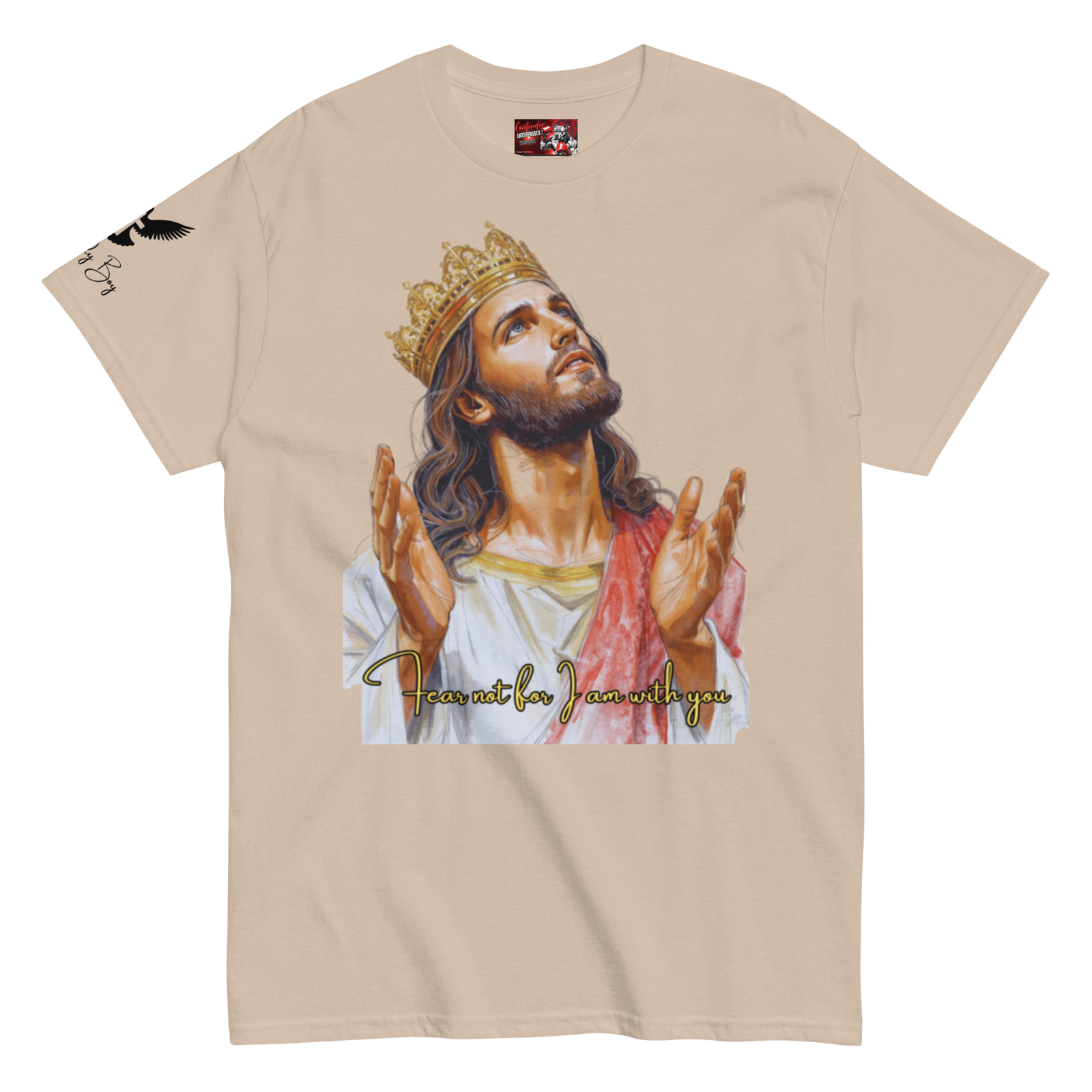 Rowdy Boy "Fear Not For I Am With You" (Jesus) Unisex Classic Tee - Image 139