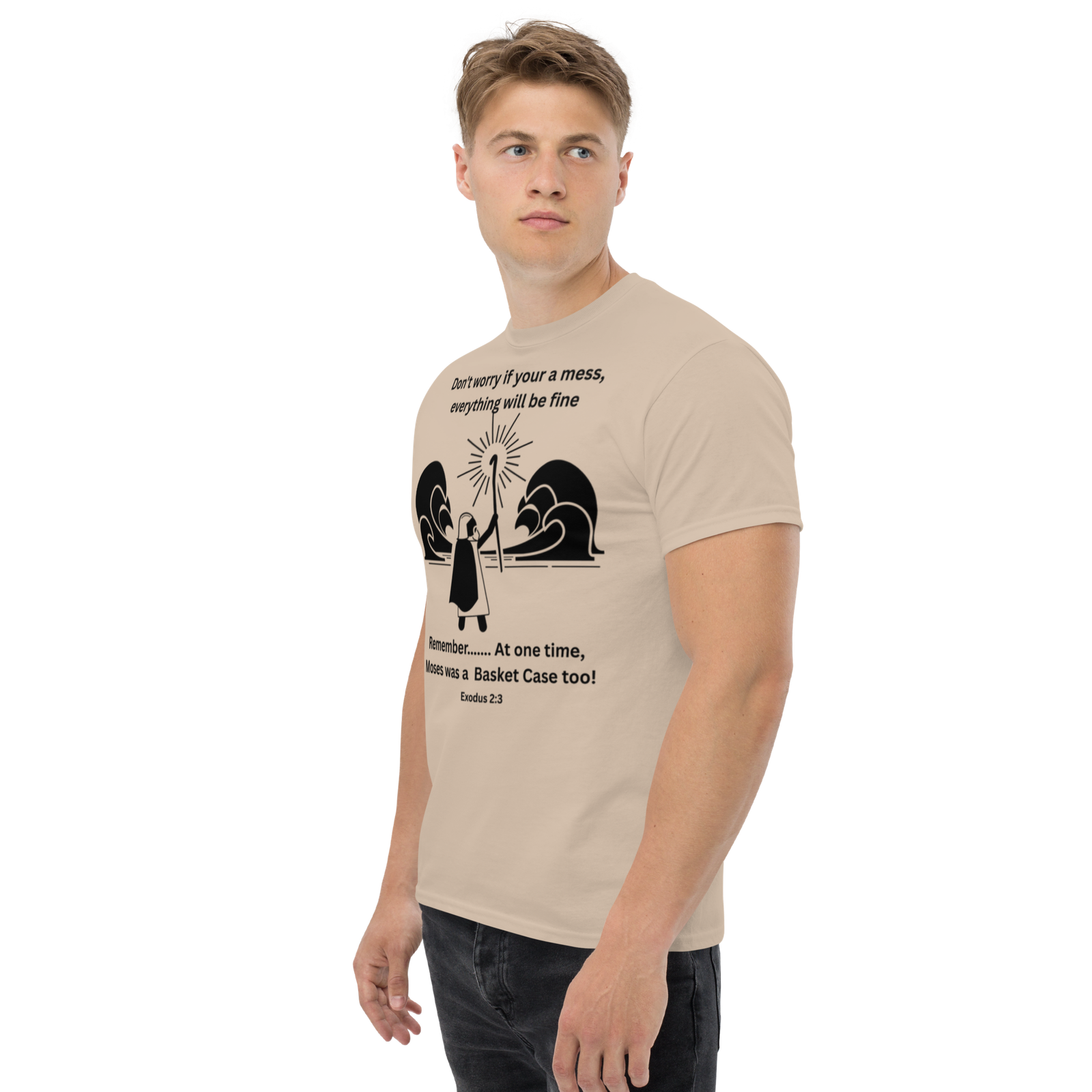 Rowdy Boy "Moses" (Basket Case) Unisex Classic Tee - Image 80