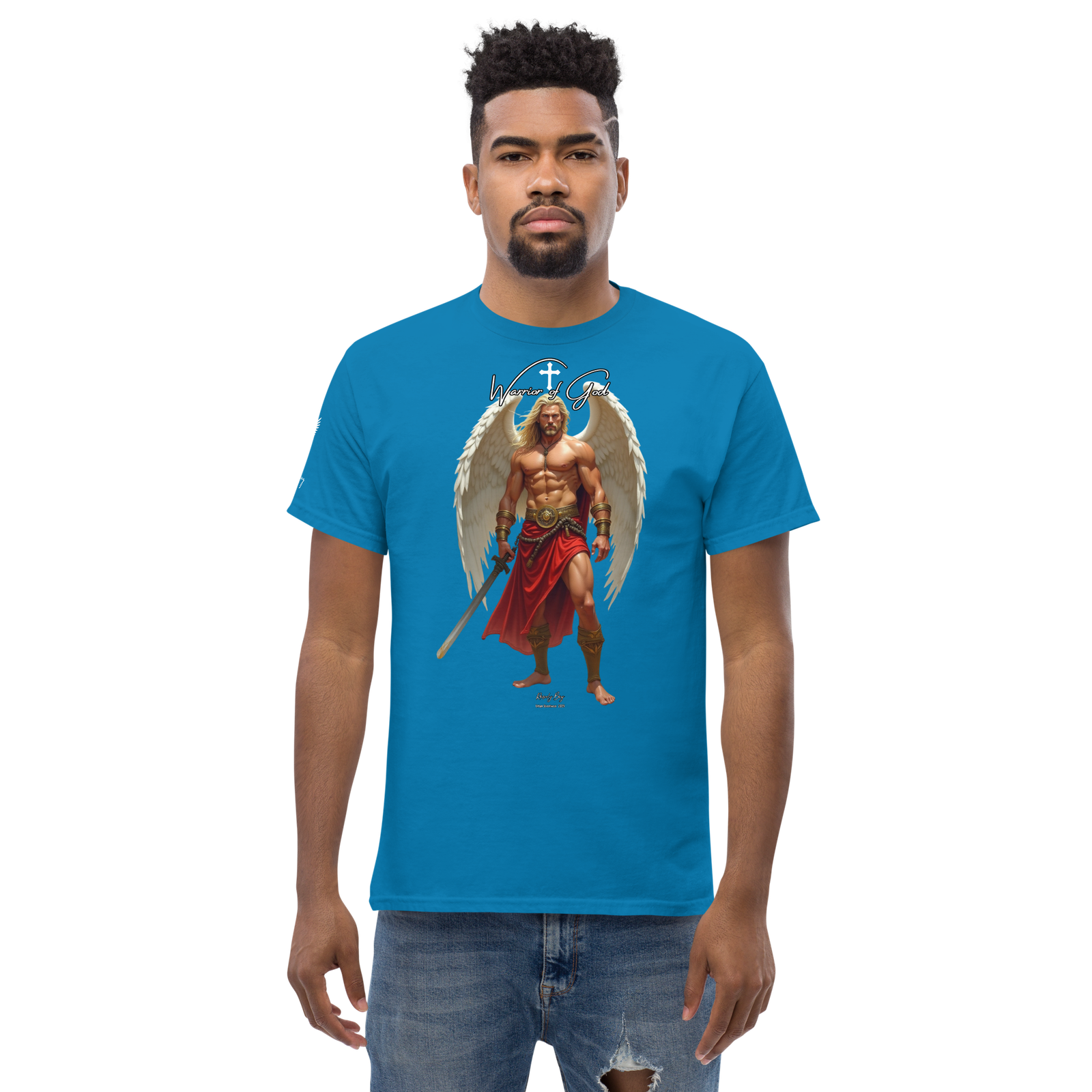 Rowdy Boy "Warrior Of God" #4 Unisex Classic Tee - Image 130