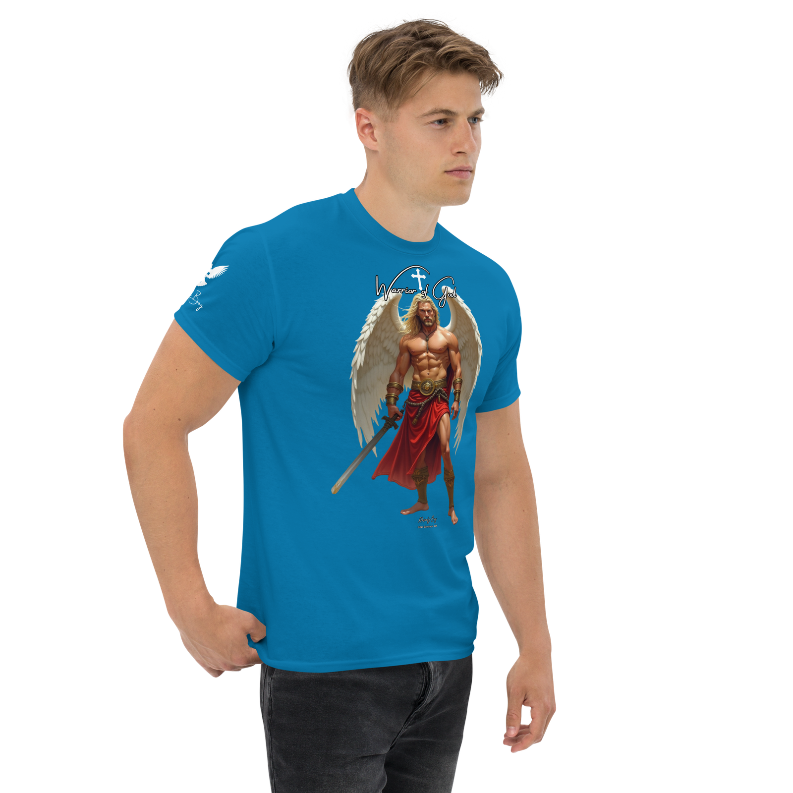 Rowdy Boy "Warrior Of God" #4 Unisex Classic Tee - Image 122