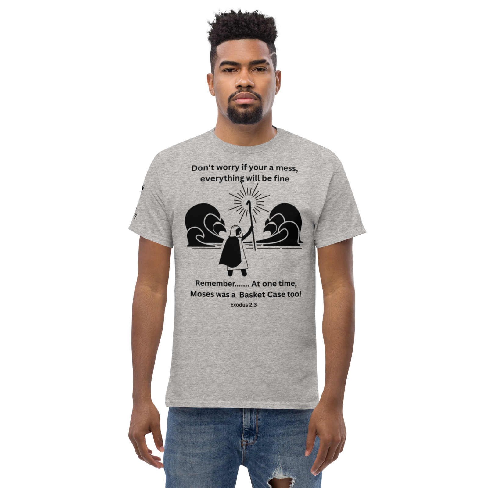 Rowdy Boy "Moses" (Basket Case) Unisex Classic Tee - Image 76