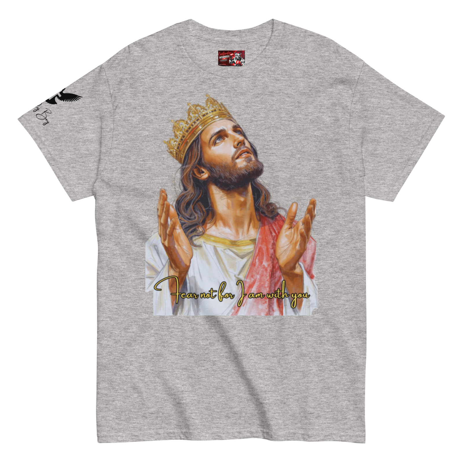 Rowdy Boy "Fear Not For I Am With You" (Jesus) Unisex Classic Tee - Image 127