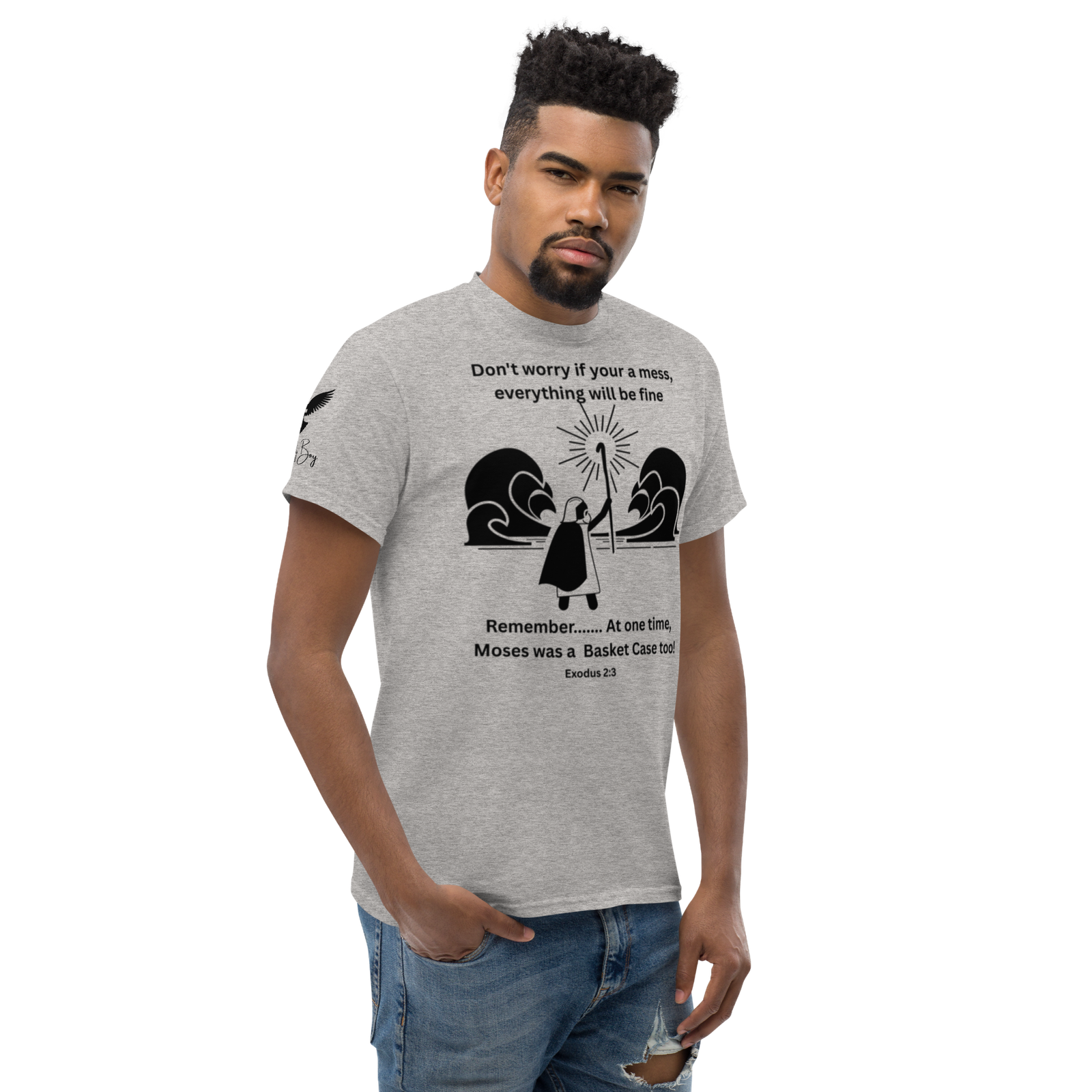 Rowdy Boy "Moses" (Basket Case) Unisex Classic Tee - Image 68