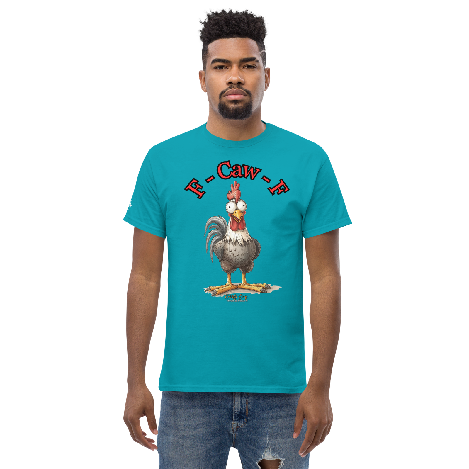 Rowdy Boy "F - Caw - F" (Fuck Off) Unisex Classic Tee - Image 163