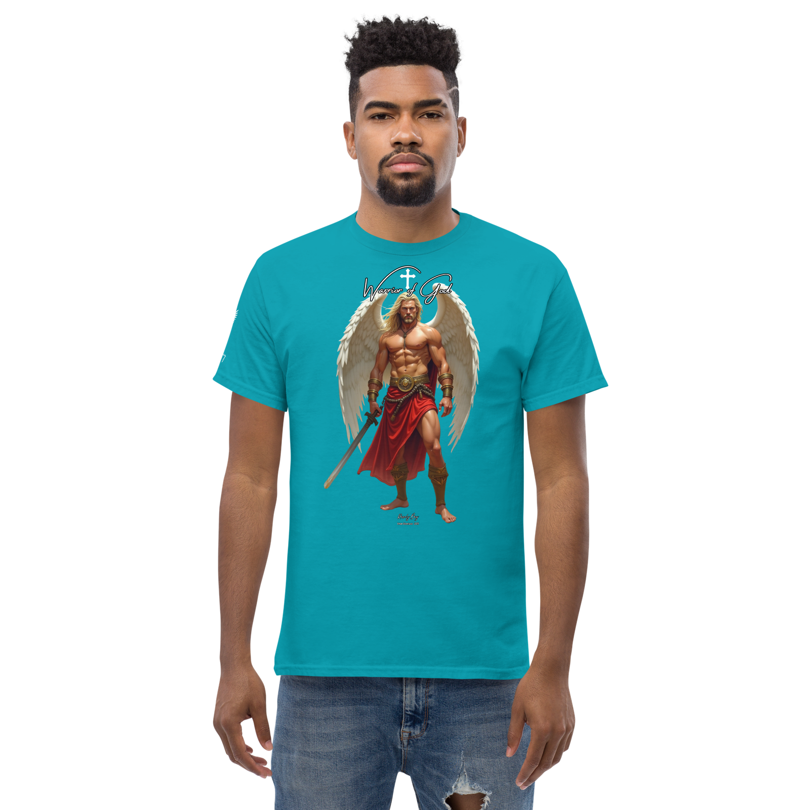 Rowdy Boy "Warrior Of God" #4 Unisex Classic Tee - Image 174
