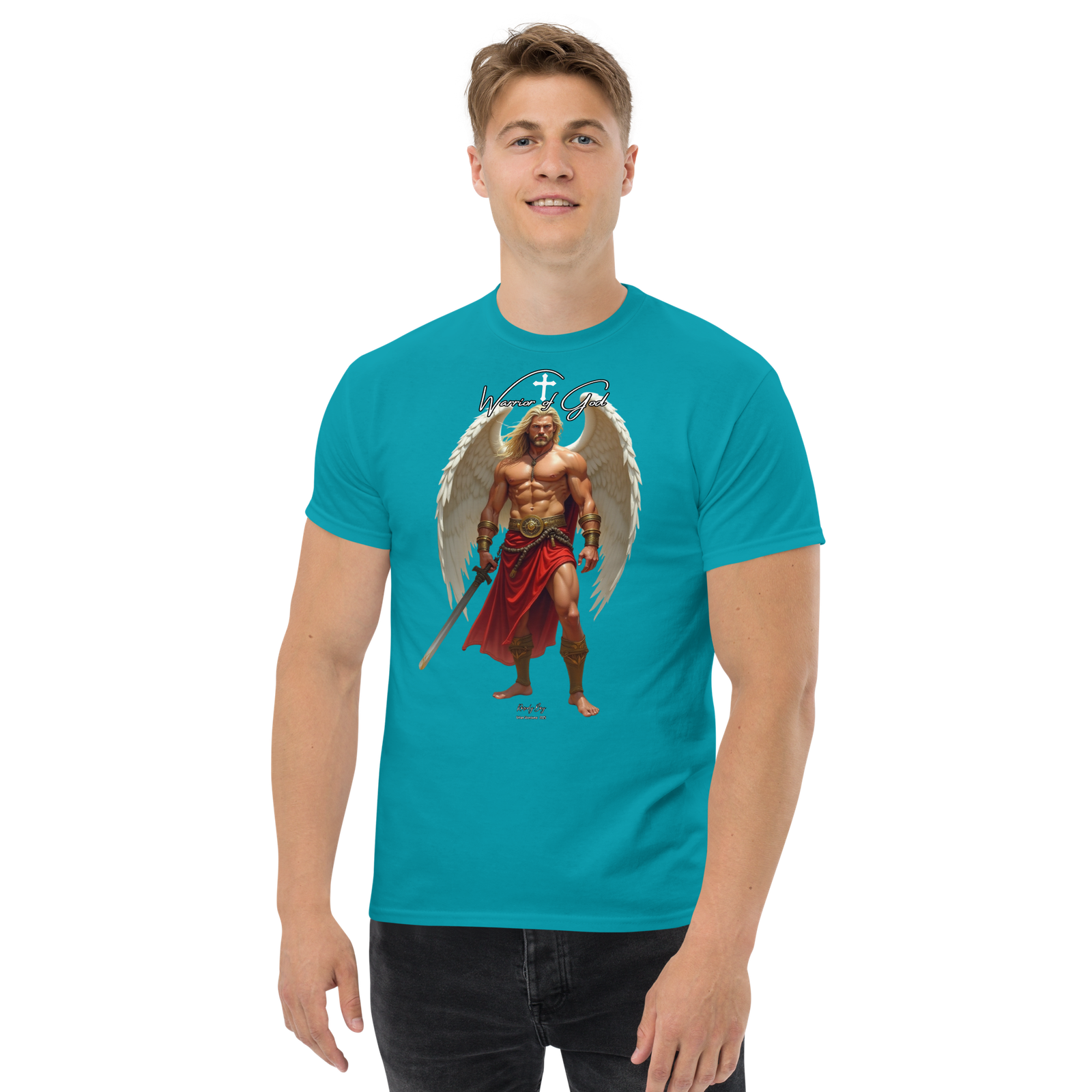 Rowdy Boy "Warrior Of God" #4 Unisex Classic Tee - Image 175