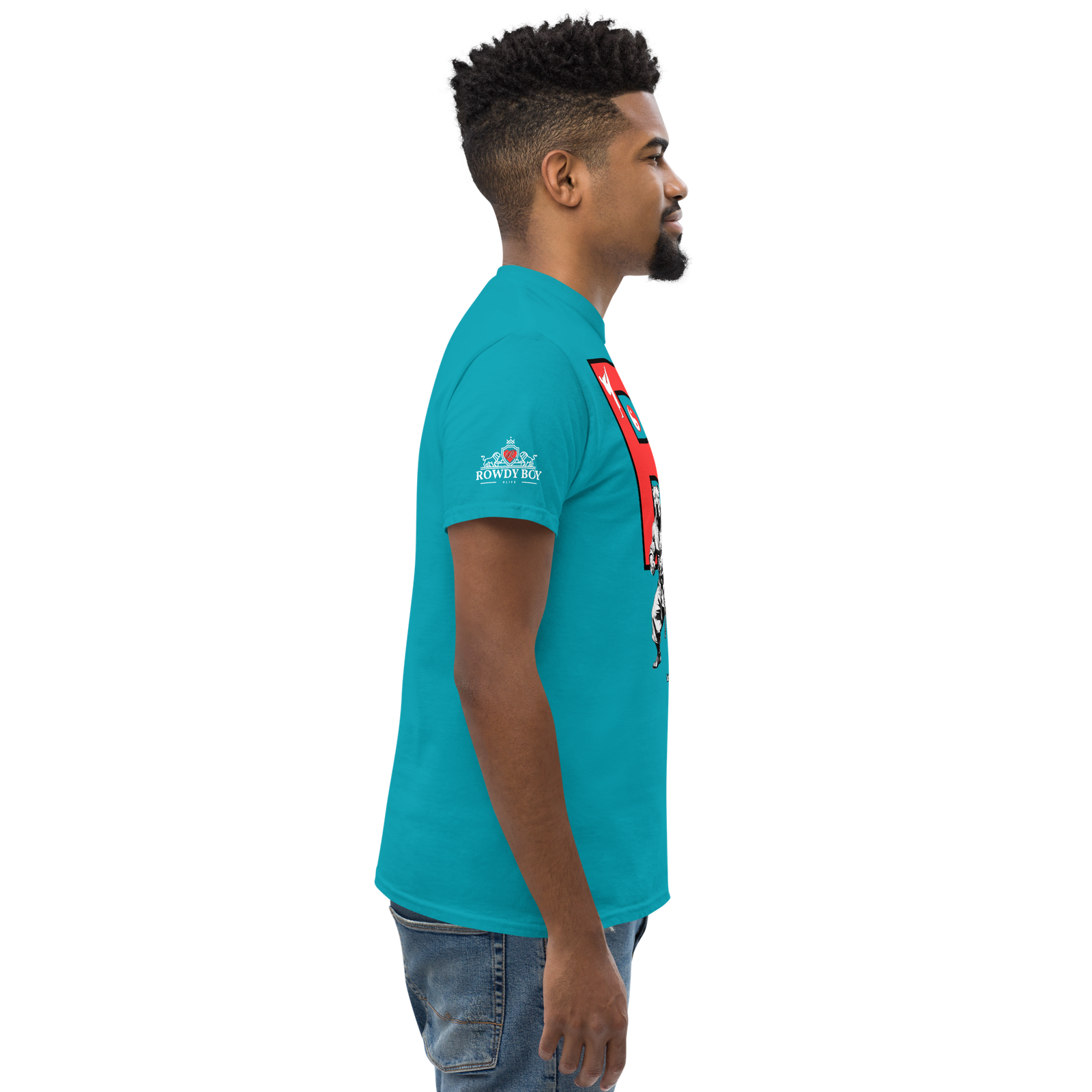 Rowdy Boy "Karate Pit Bull" Unisex Classic Tee - Image 141