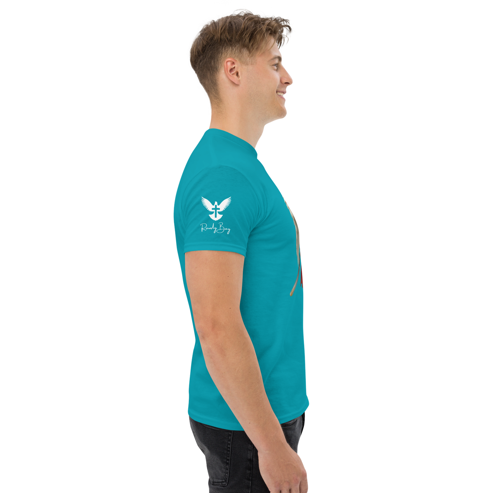 Rowdy Boy "Warrior Of God" #4 Unisex Classic Tee - Image 177