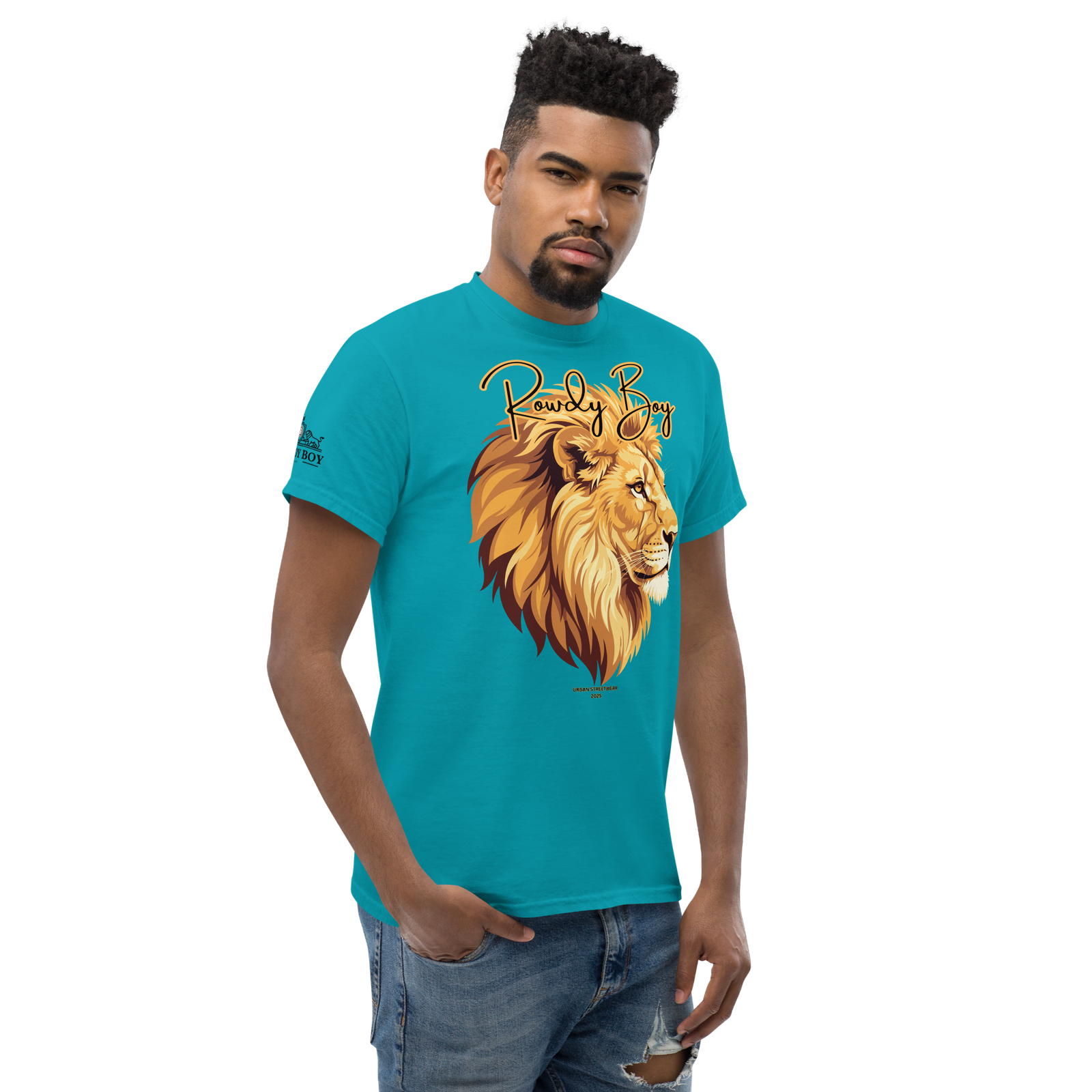 Rowdy Boy "Lion's Head" (Rowdy 4) Classic Tee - Image 130