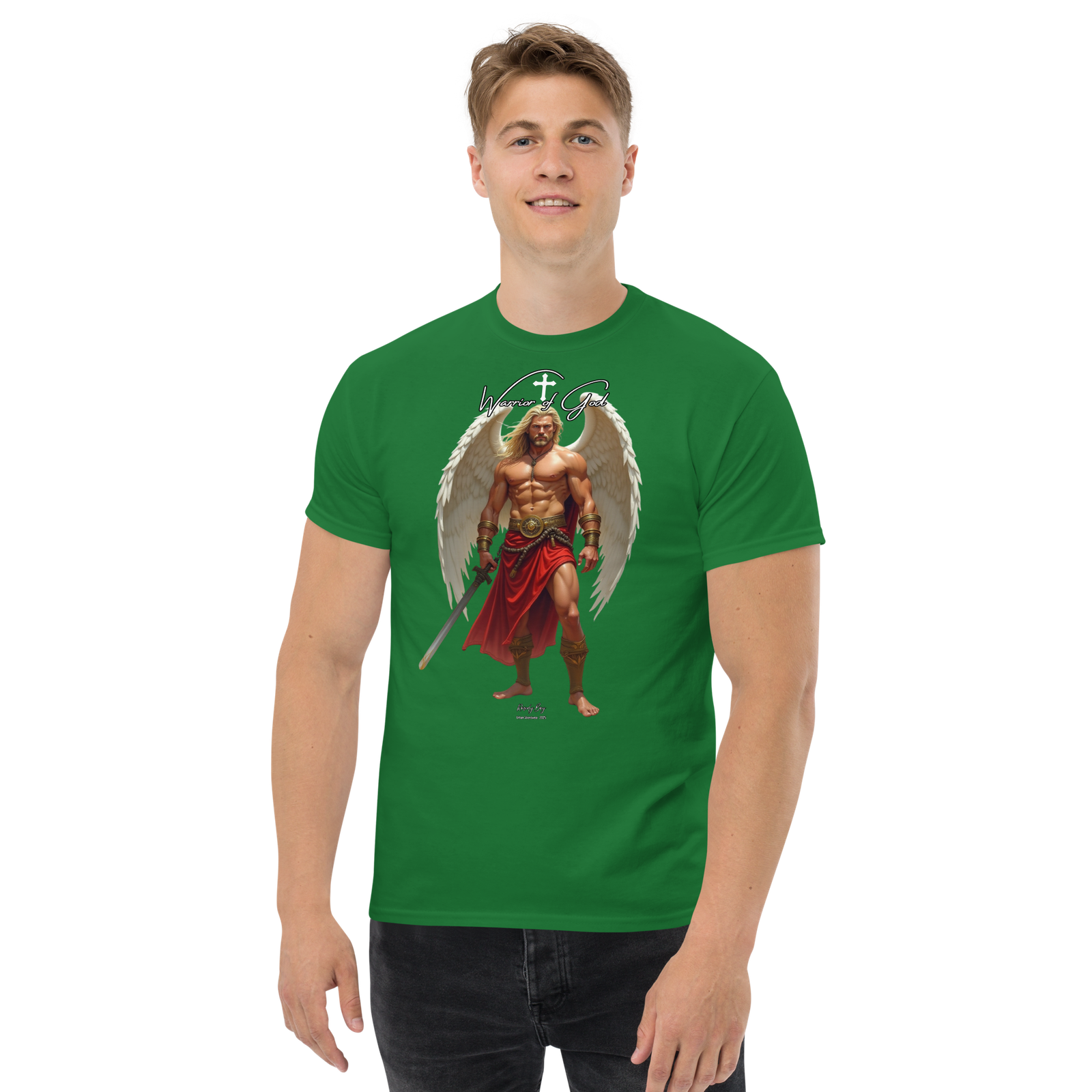Rowdy Boy "Warrior Of God" #4 Unisex Classic Tee - Image 113