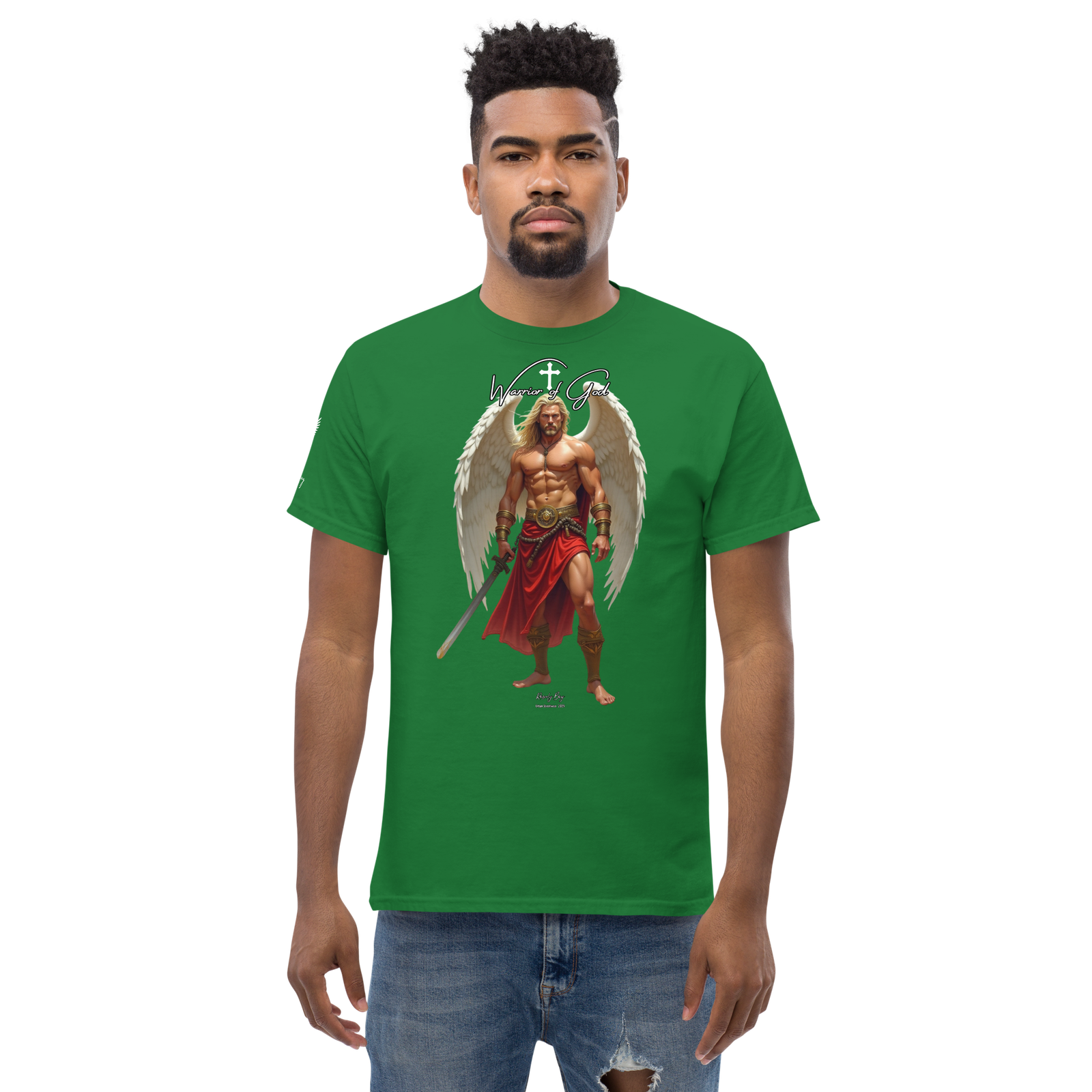 Rowdy Boy "Warrior Of God" #4 Unisex Classic Tee - Image 116