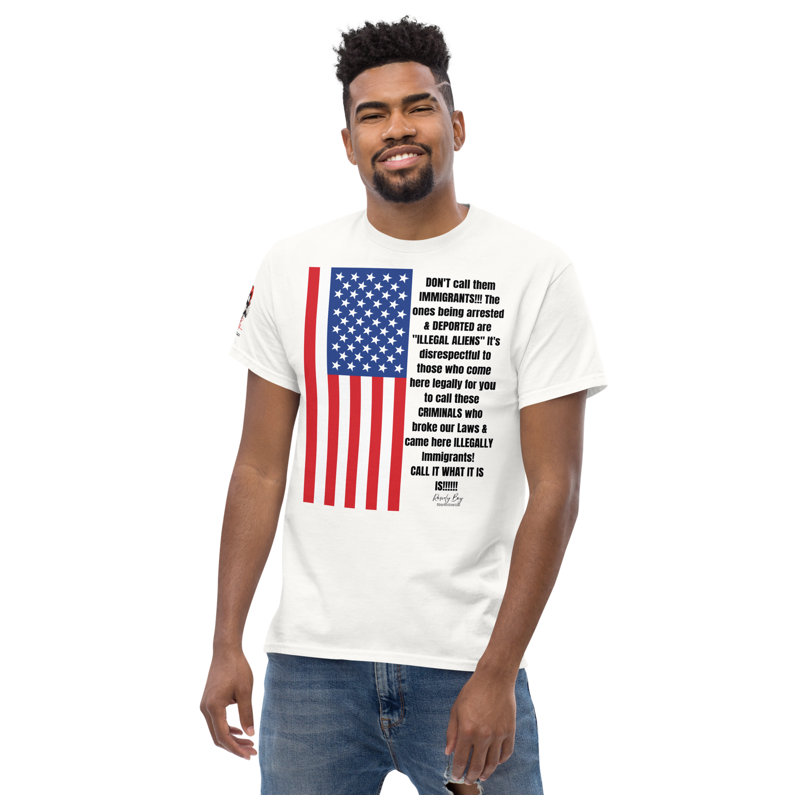 Rowdy Boy "Illegal Aliens" (E rated 4 Everyone) Unisex Classic Tee - Image 14