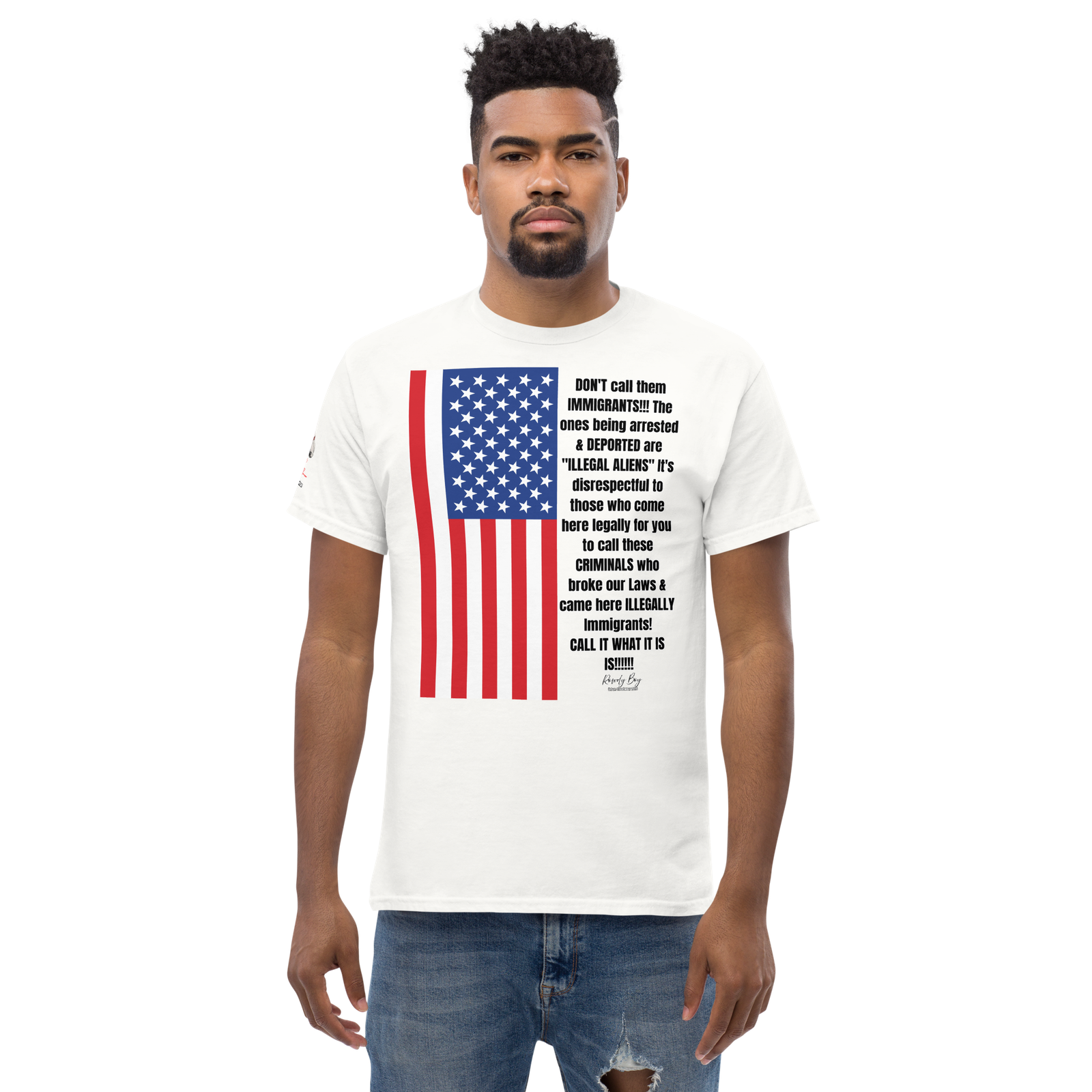 Rowdy Boy "Illegal Aliens" (E rated 4 Everyone) Unisex Classic Tee - Image 13
