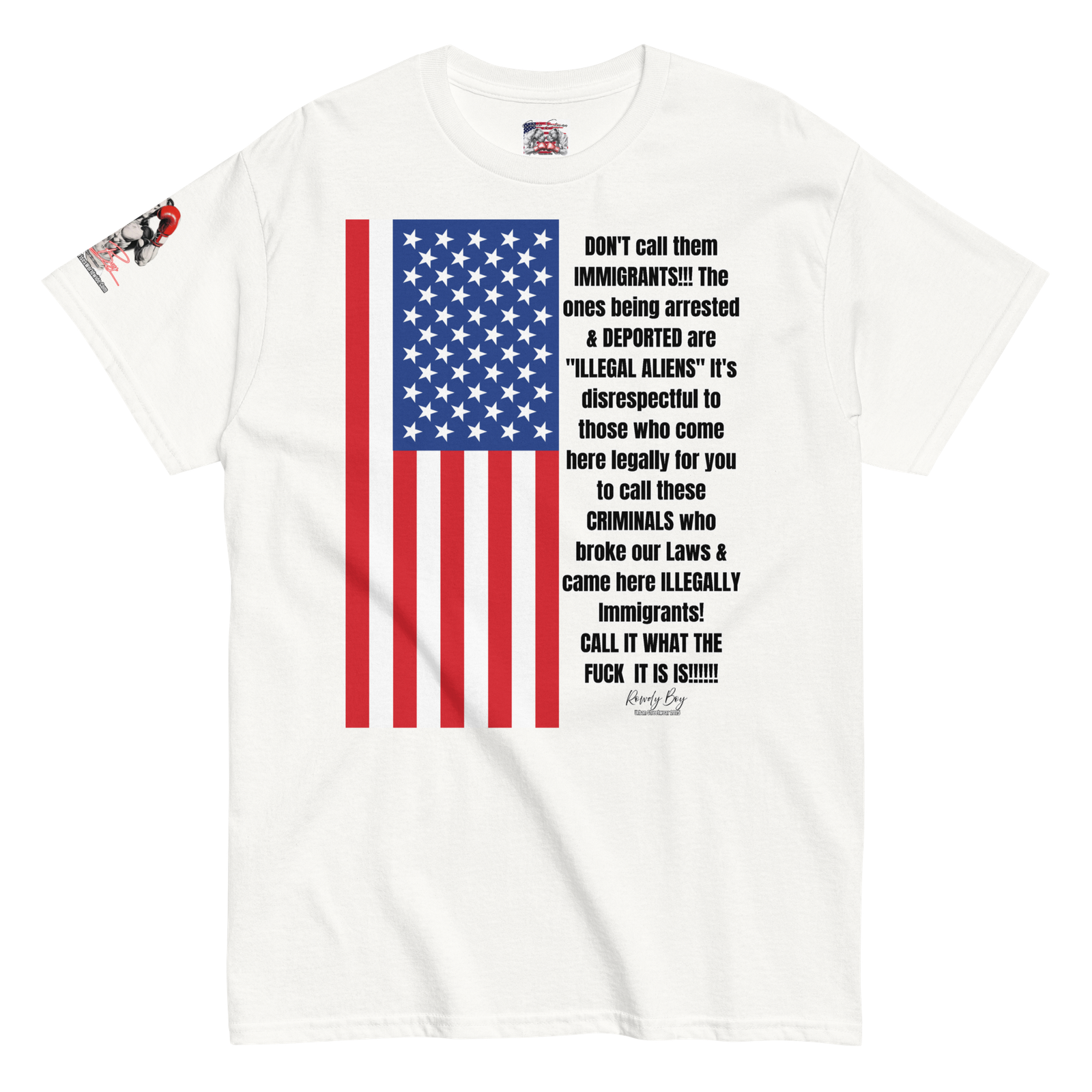 Rowdy Boy "Illegal Alien" (Rated "R") Unisex Classic Tee - Image 9