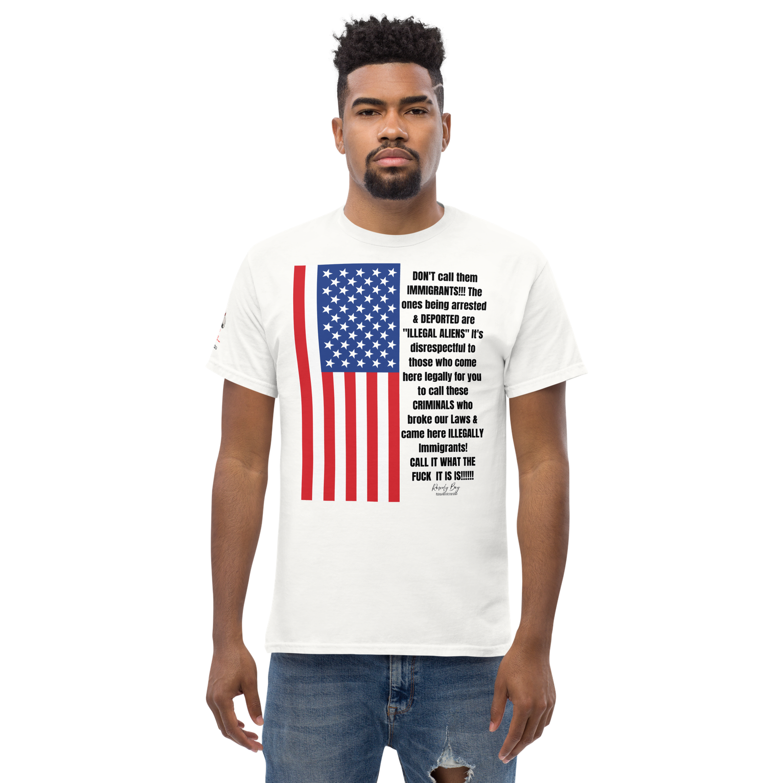 Rowdy Boy "Illegal Alien" (Rated "R") Unisex Classic Tee - Image 11