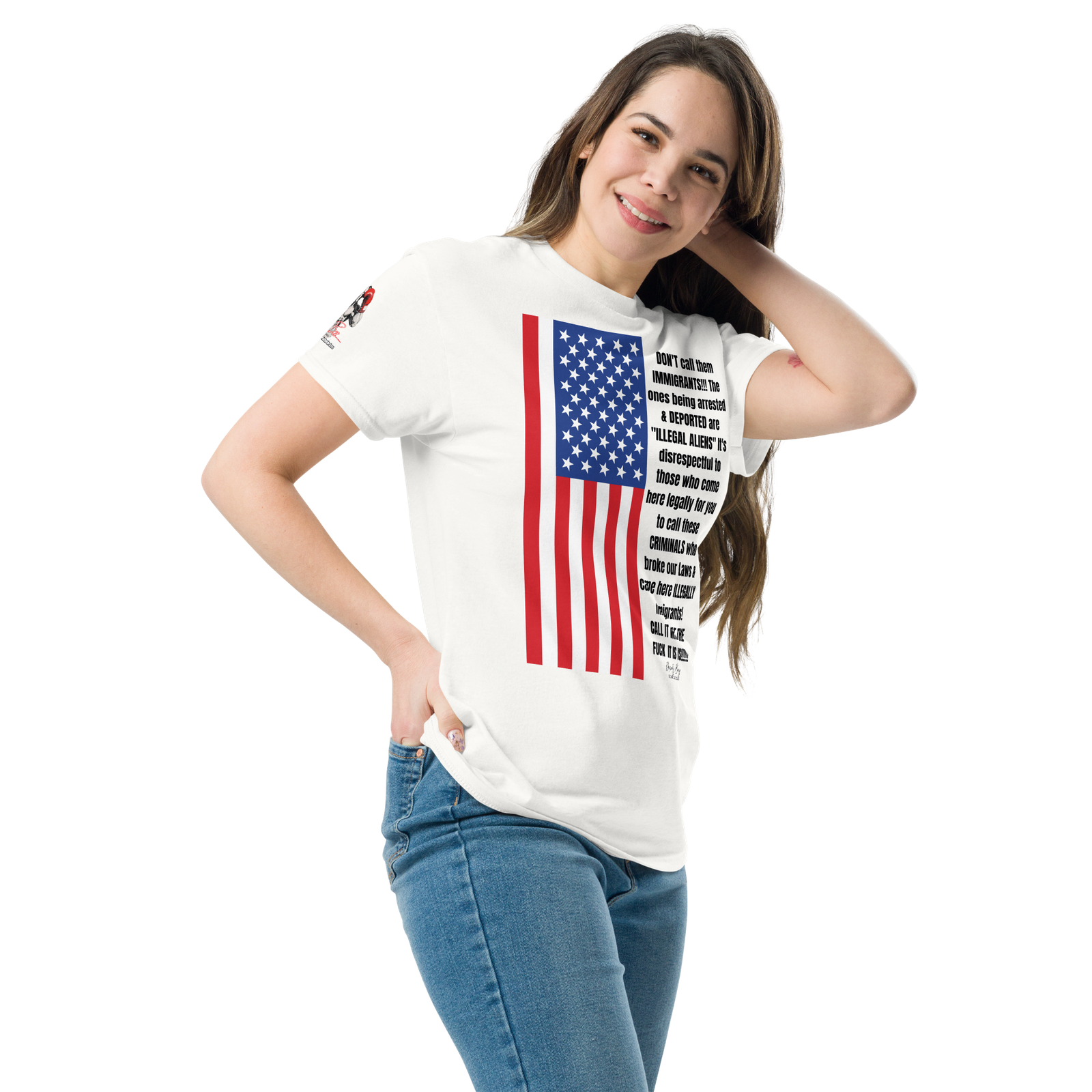 Rowdy Boy "Illegal Alien" (Rated "R") Unisex Classic Tee - Image 7