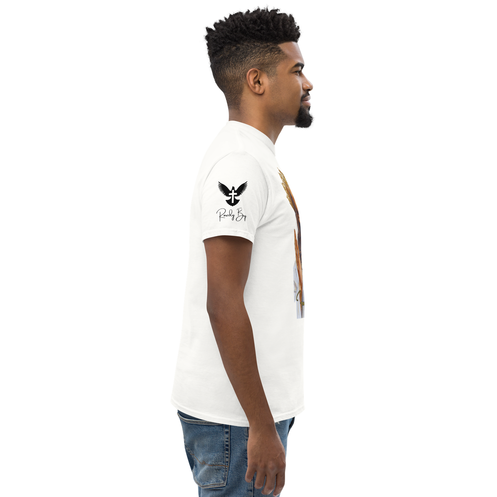 Rowdy Boy "Fear Not For I Am With You" (Jesus) Unisex Classic Tee - Image 198