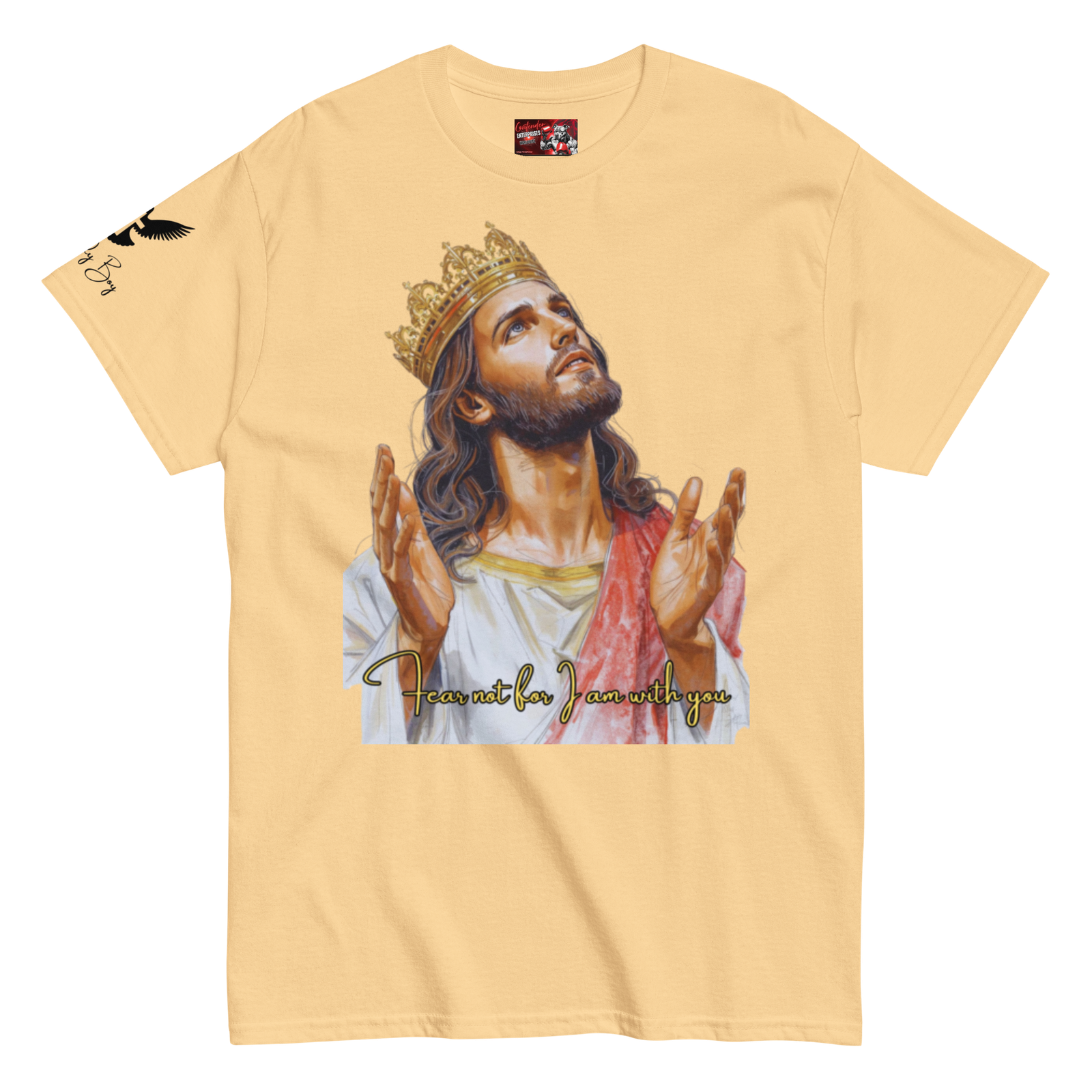 Rowdy Boy "Fear Not For I Am With You" (Jesus) Unisex Classic Tee - Image 171
