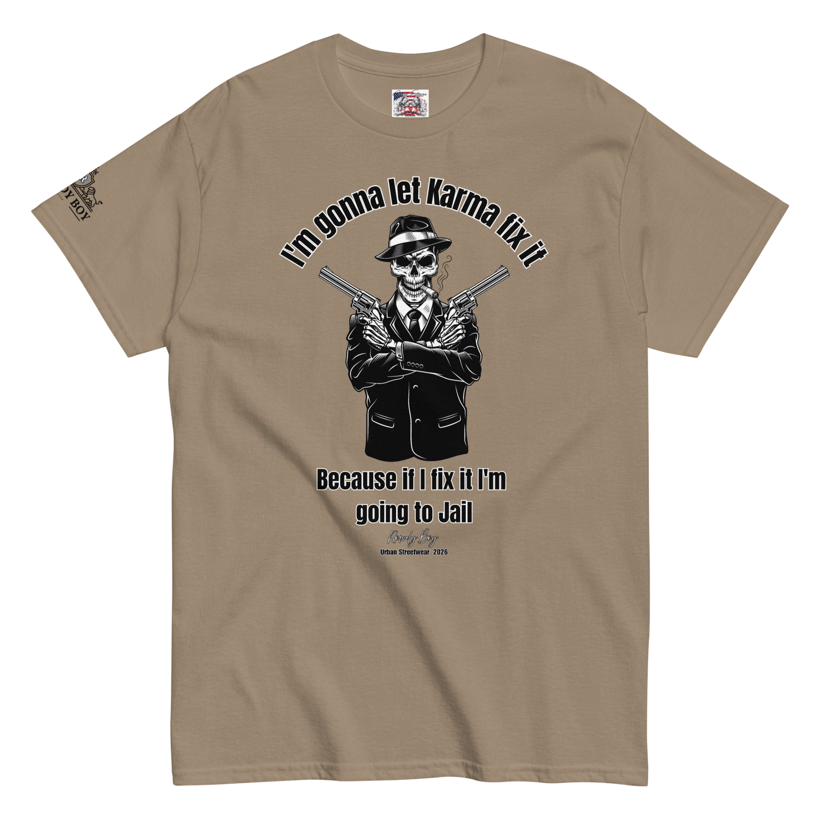 Rowdy Boy "Karma" Unisex Classic Tee - Image 100