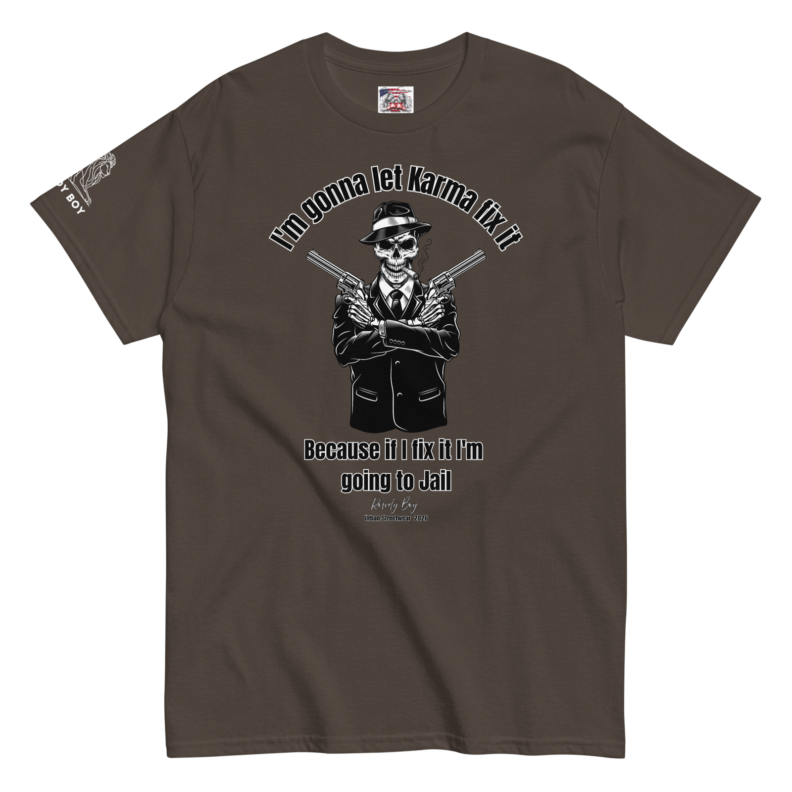 Rowdy Boy "Karma" (B) Unisex Classic Tee - Image 89