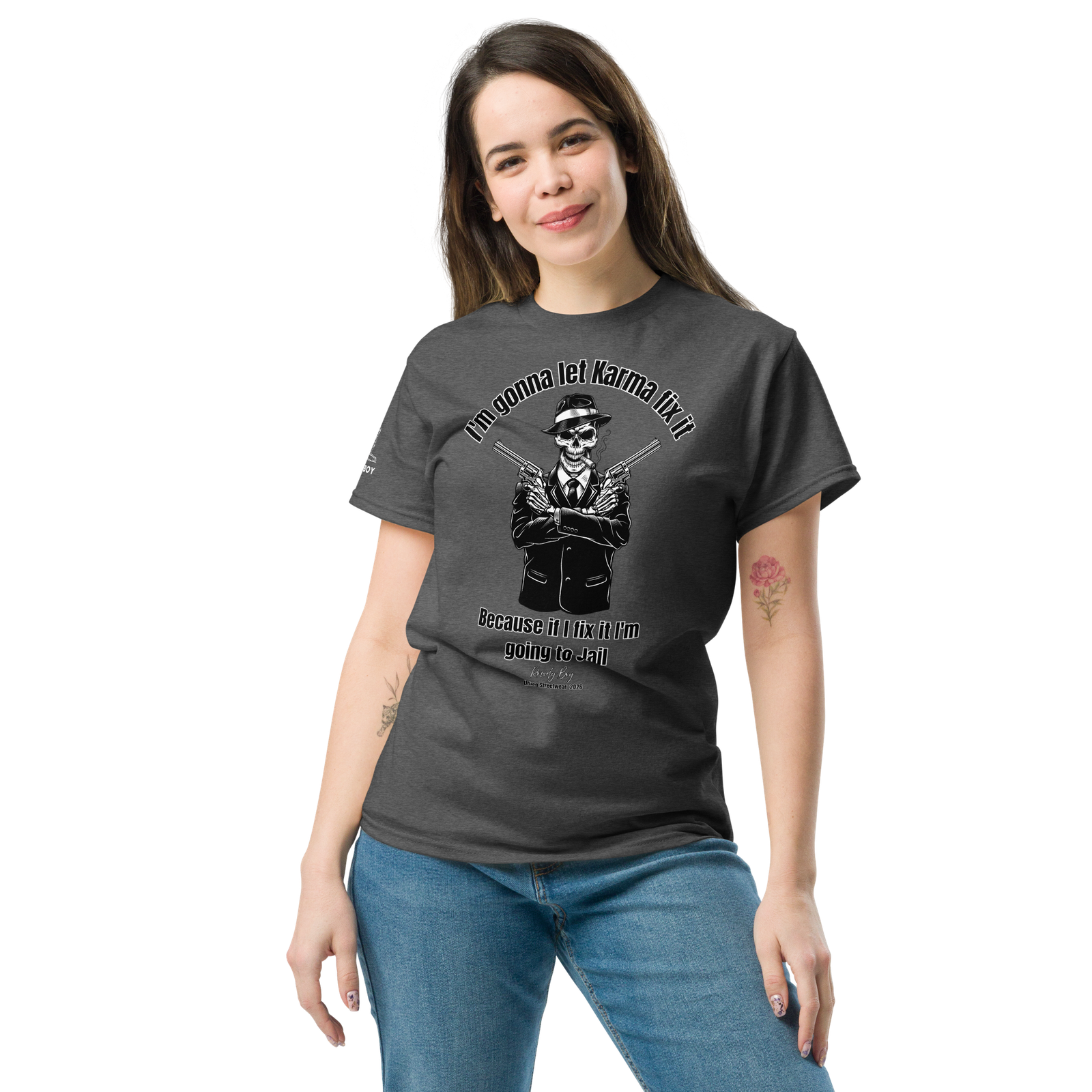 Rowdy Boy "Karma" (B) Unisex Classic Tee - Image 114